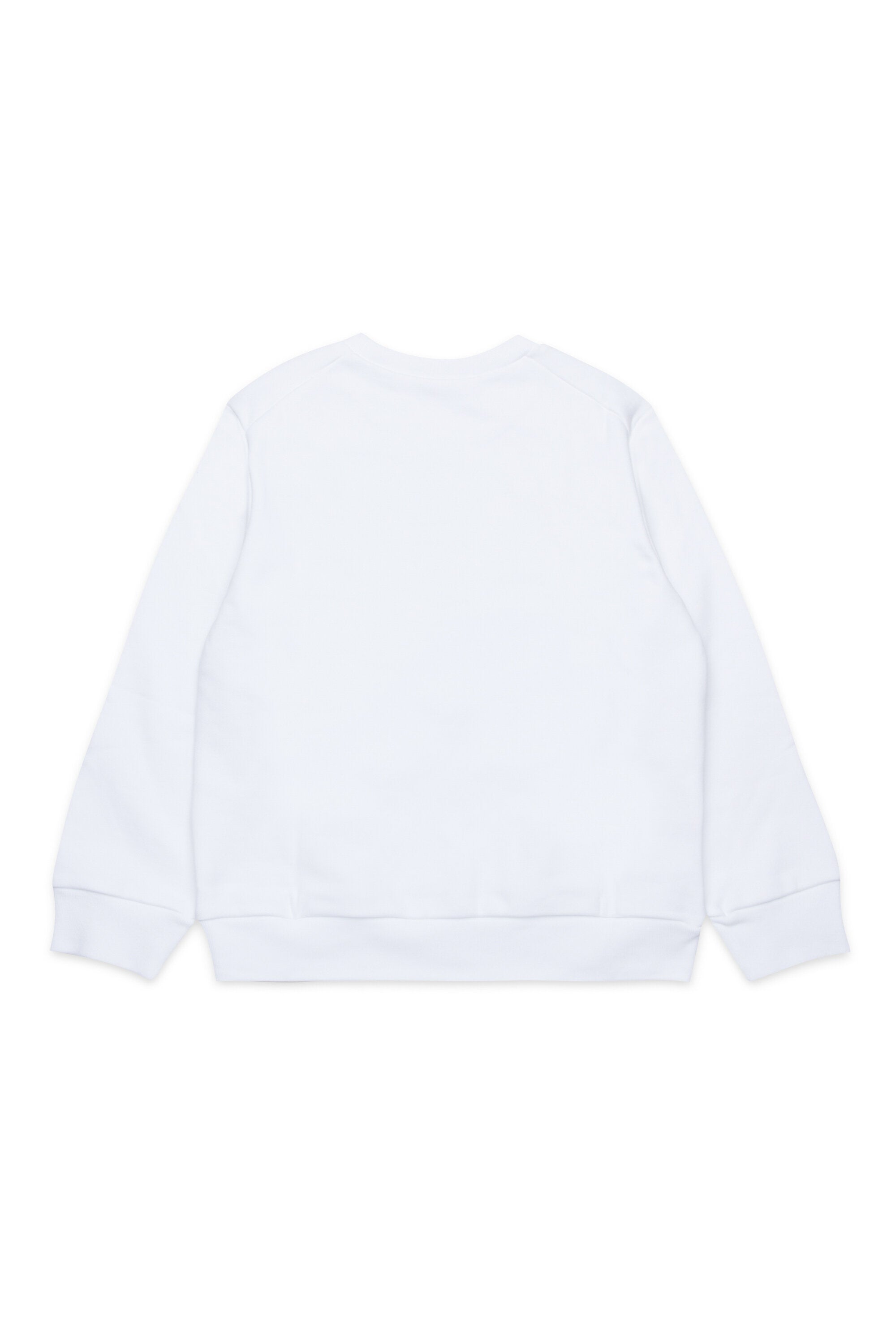 Crew-neck sweatshirt branded with logo