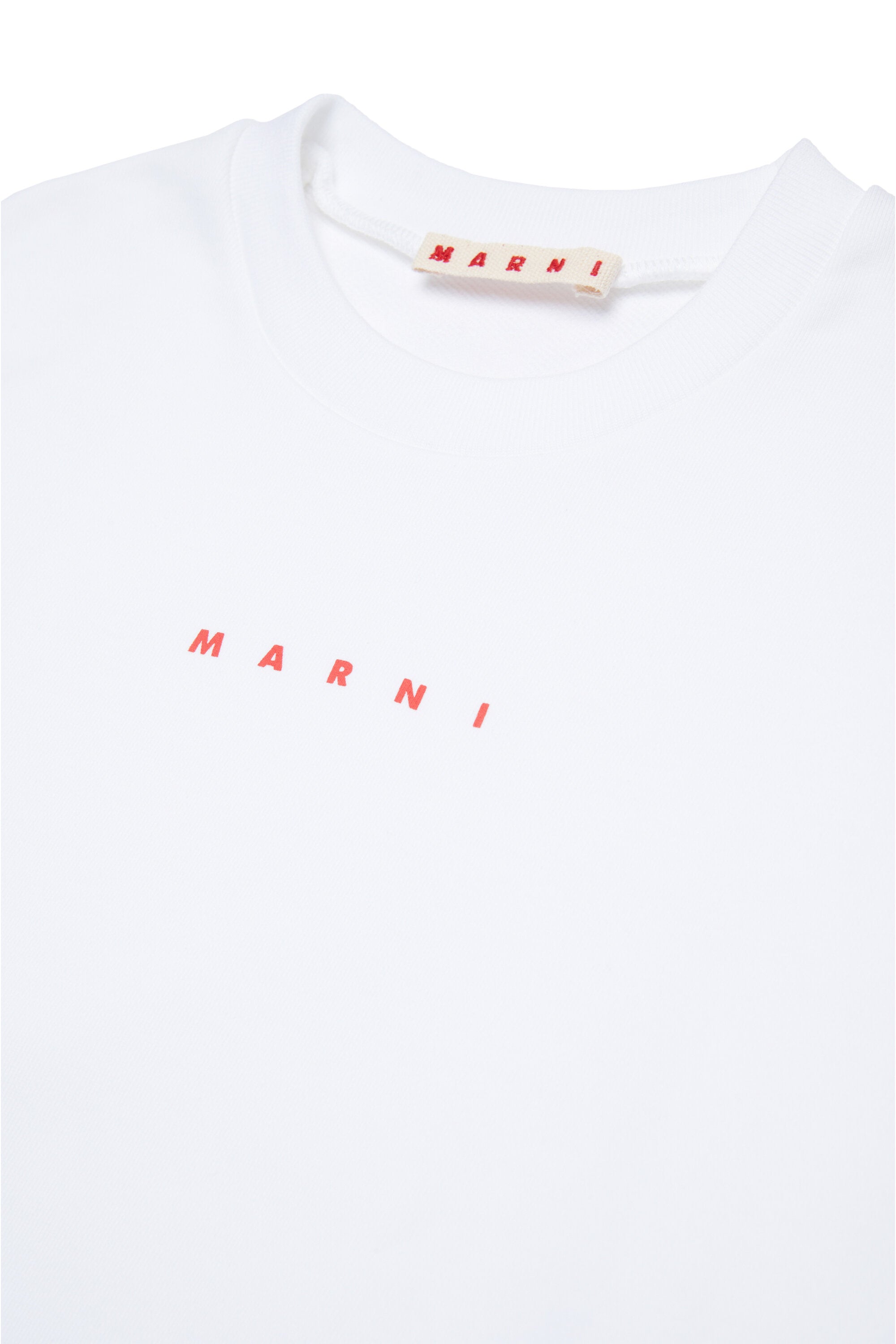 Crew-neck sweatshirt branded with logo