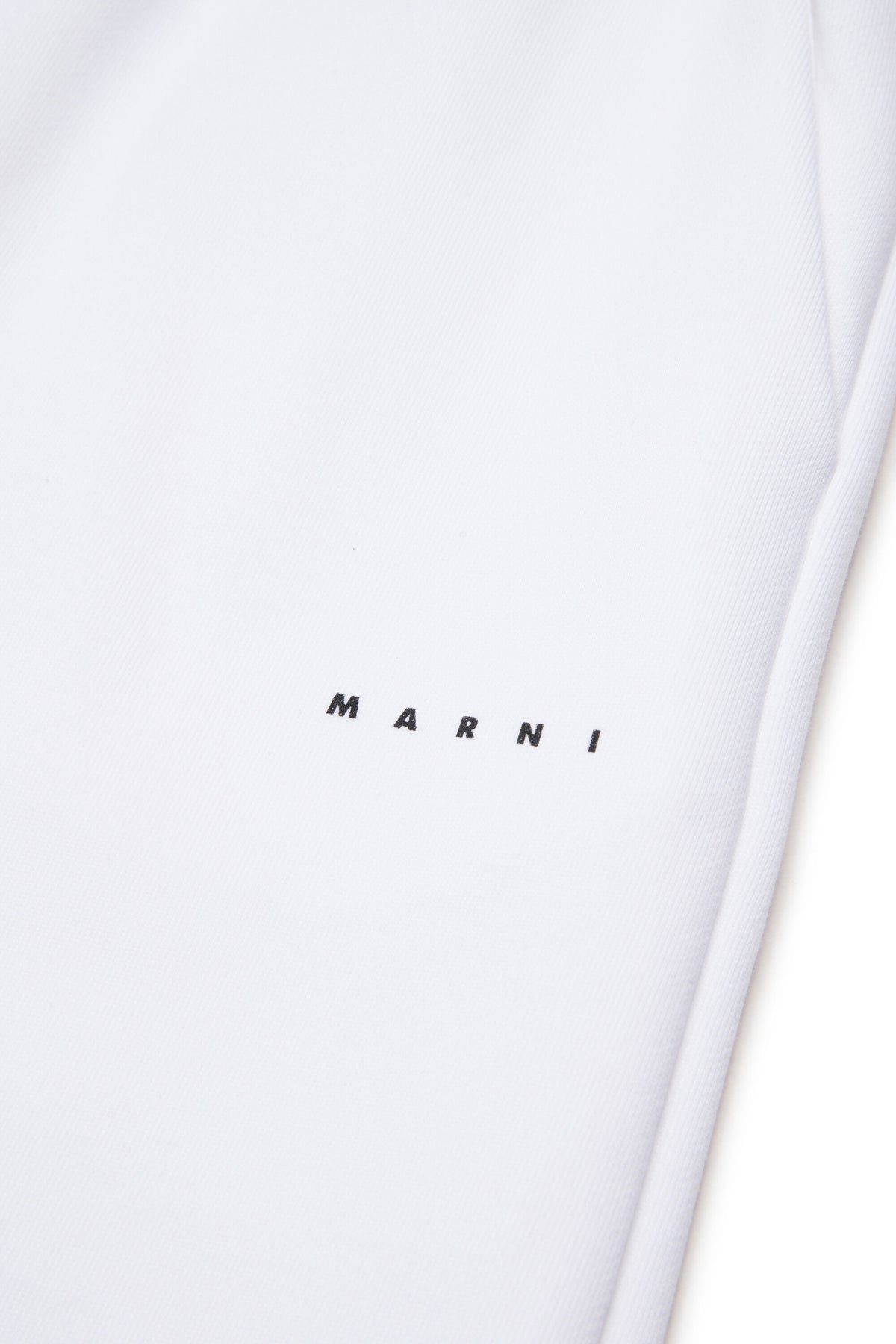 Branded fleece wide-leg pants