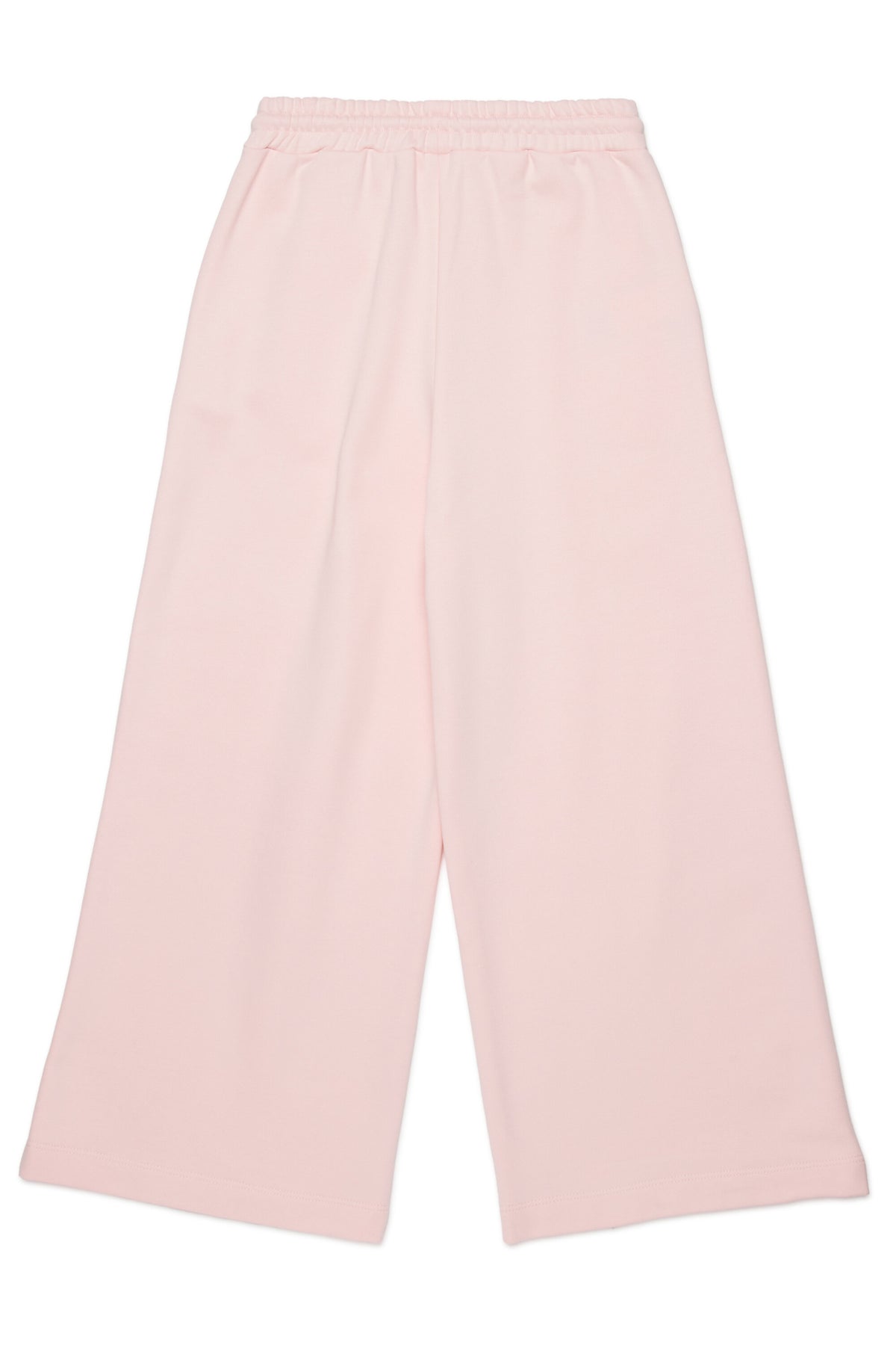Branded fleece wide-leg pants