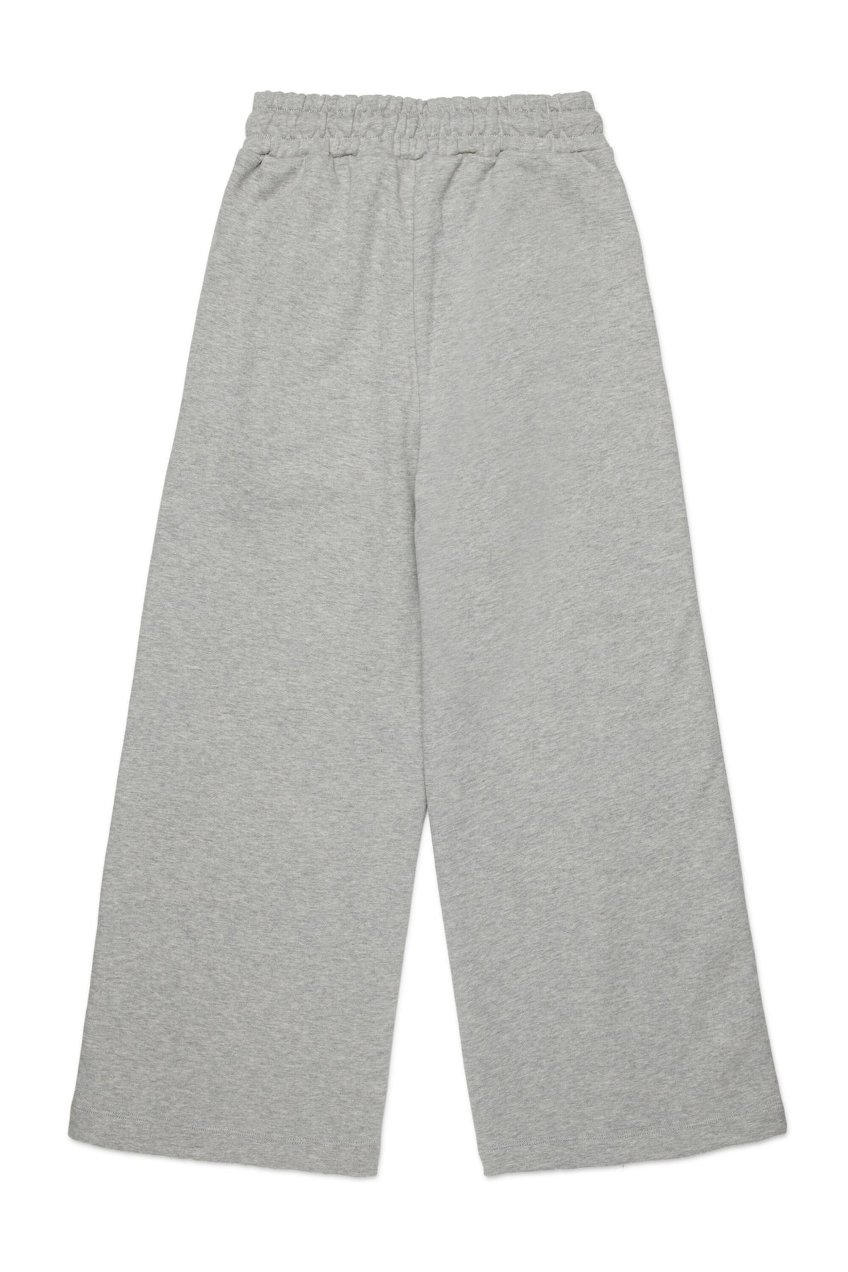 Branded fleece wide-leg pants