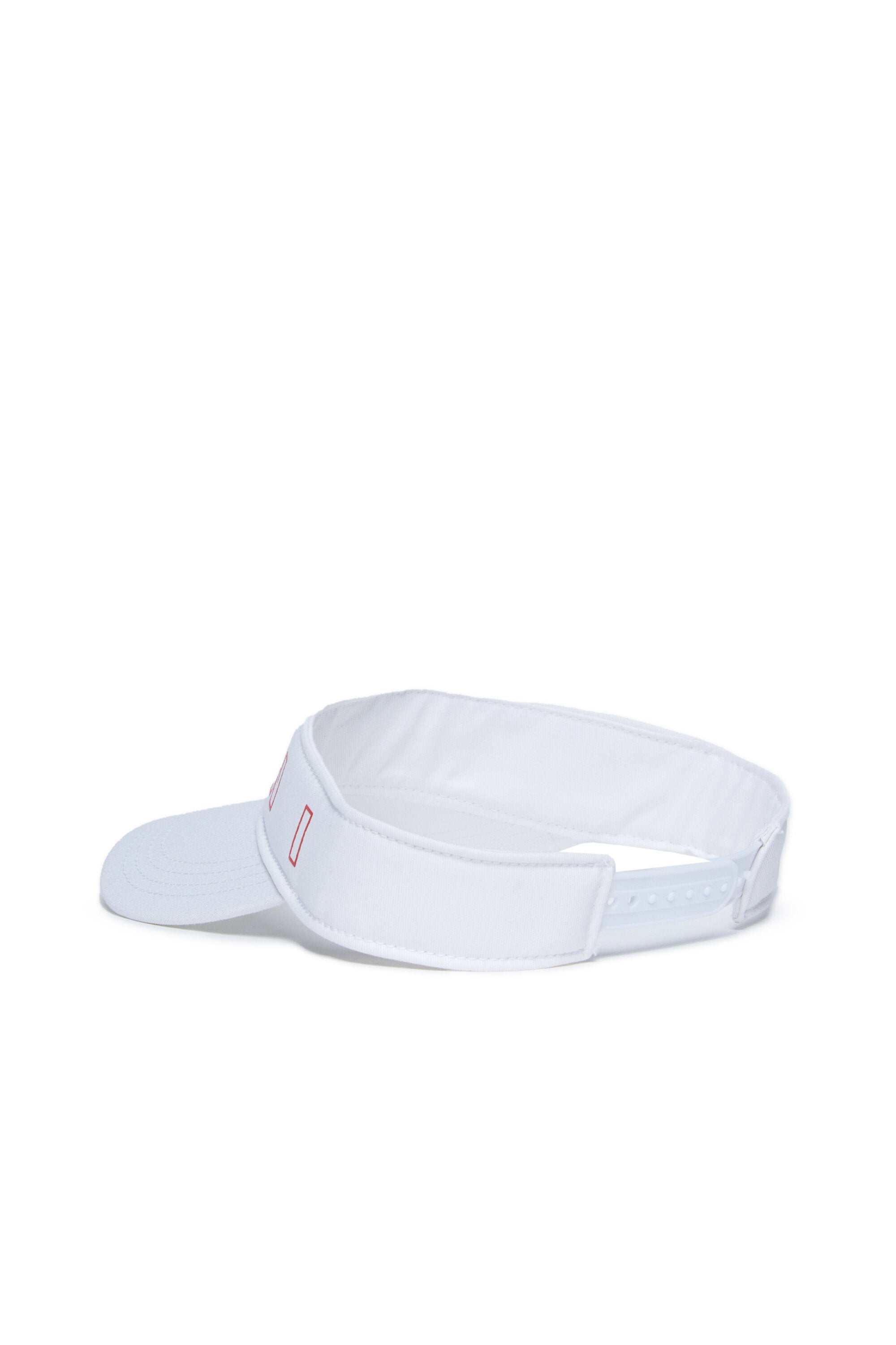 Branded gabardine visor with Marni Outline logo