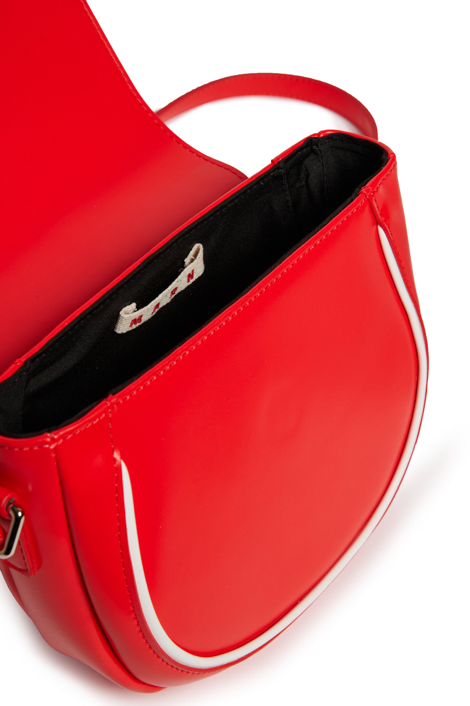 Smile Bag in coated fabric with shoulder strap