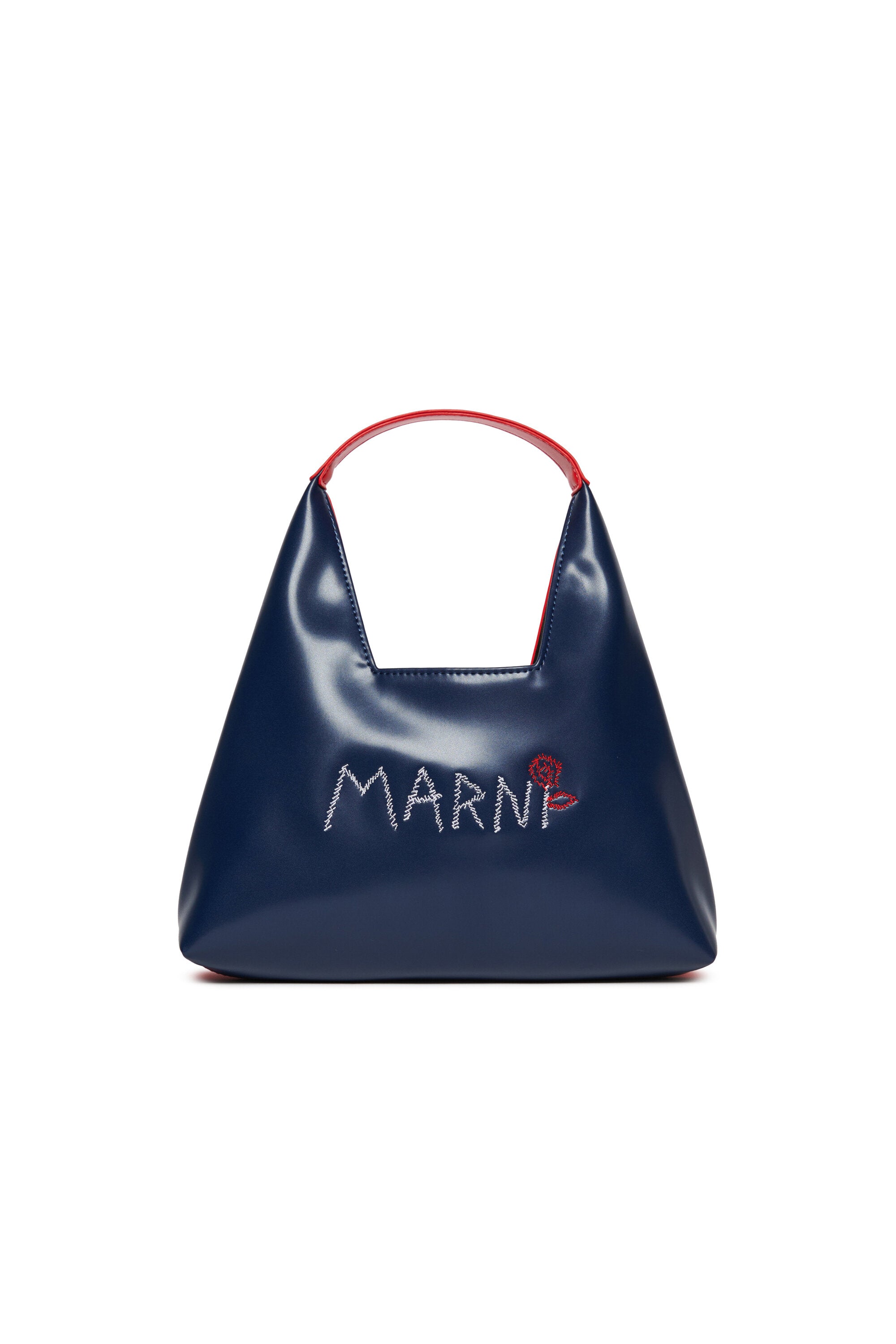 Diamond bag branded with Marni Flower logo