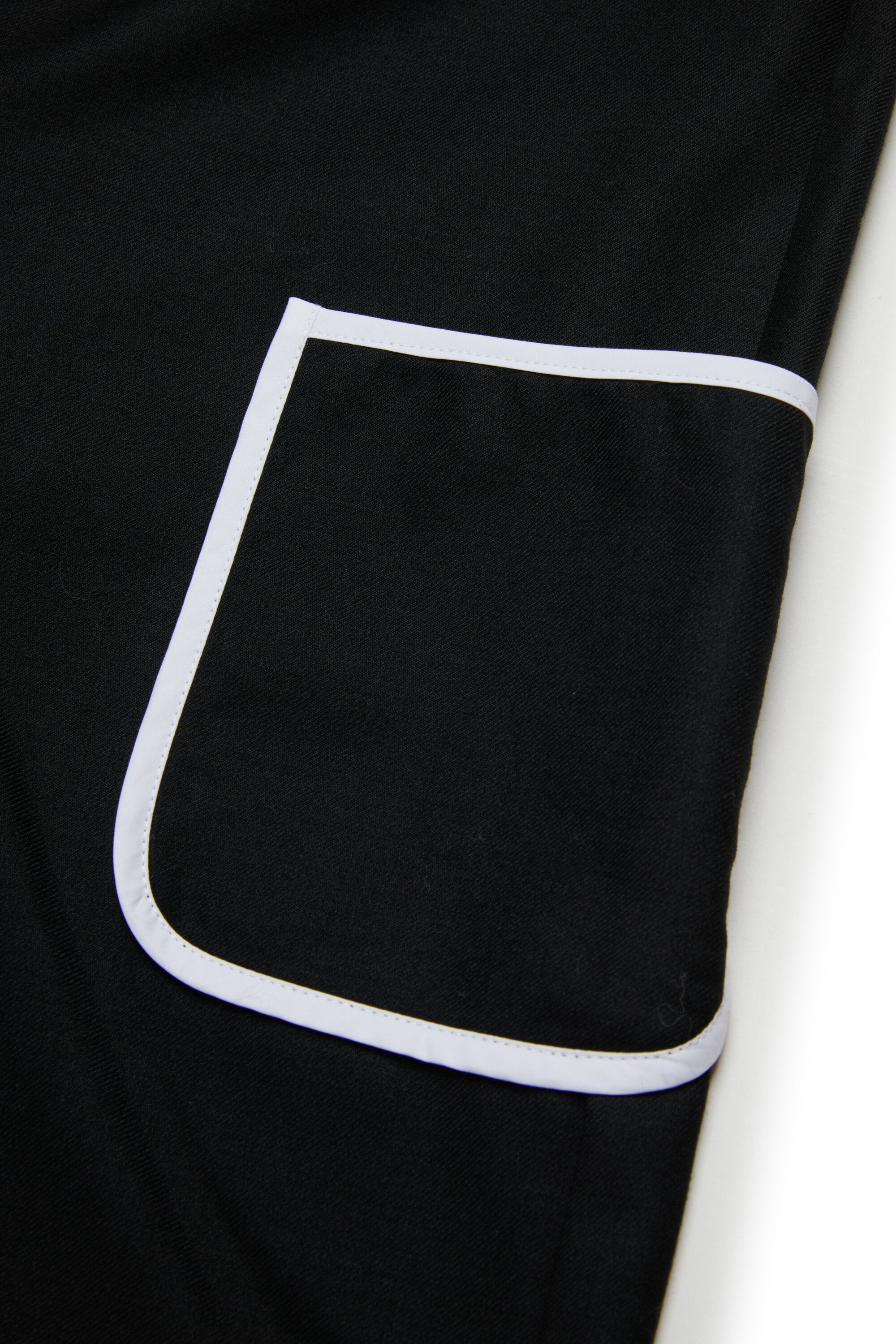 Flannel dungarees with contrasting details