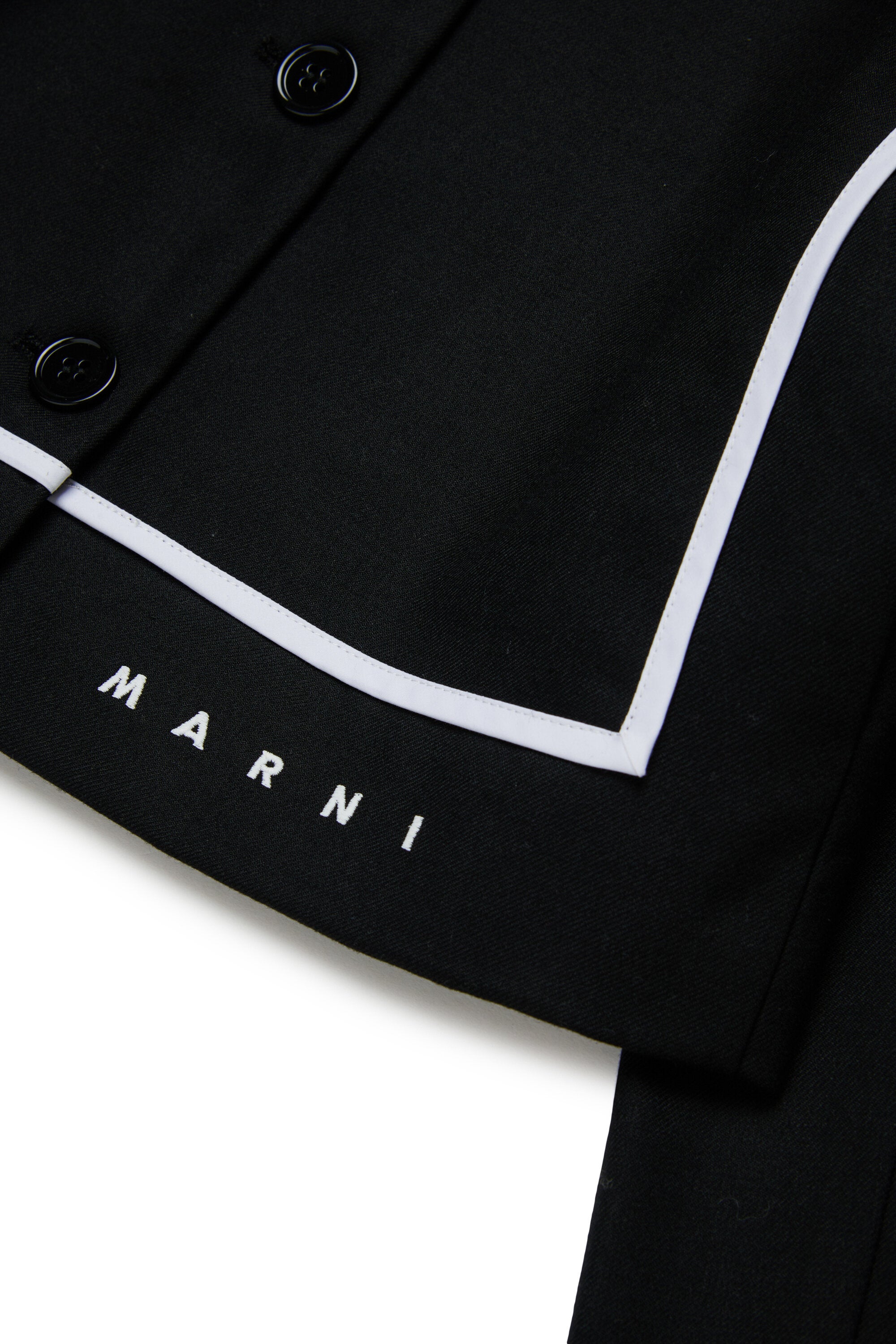 Flannel jacket with contrasting details