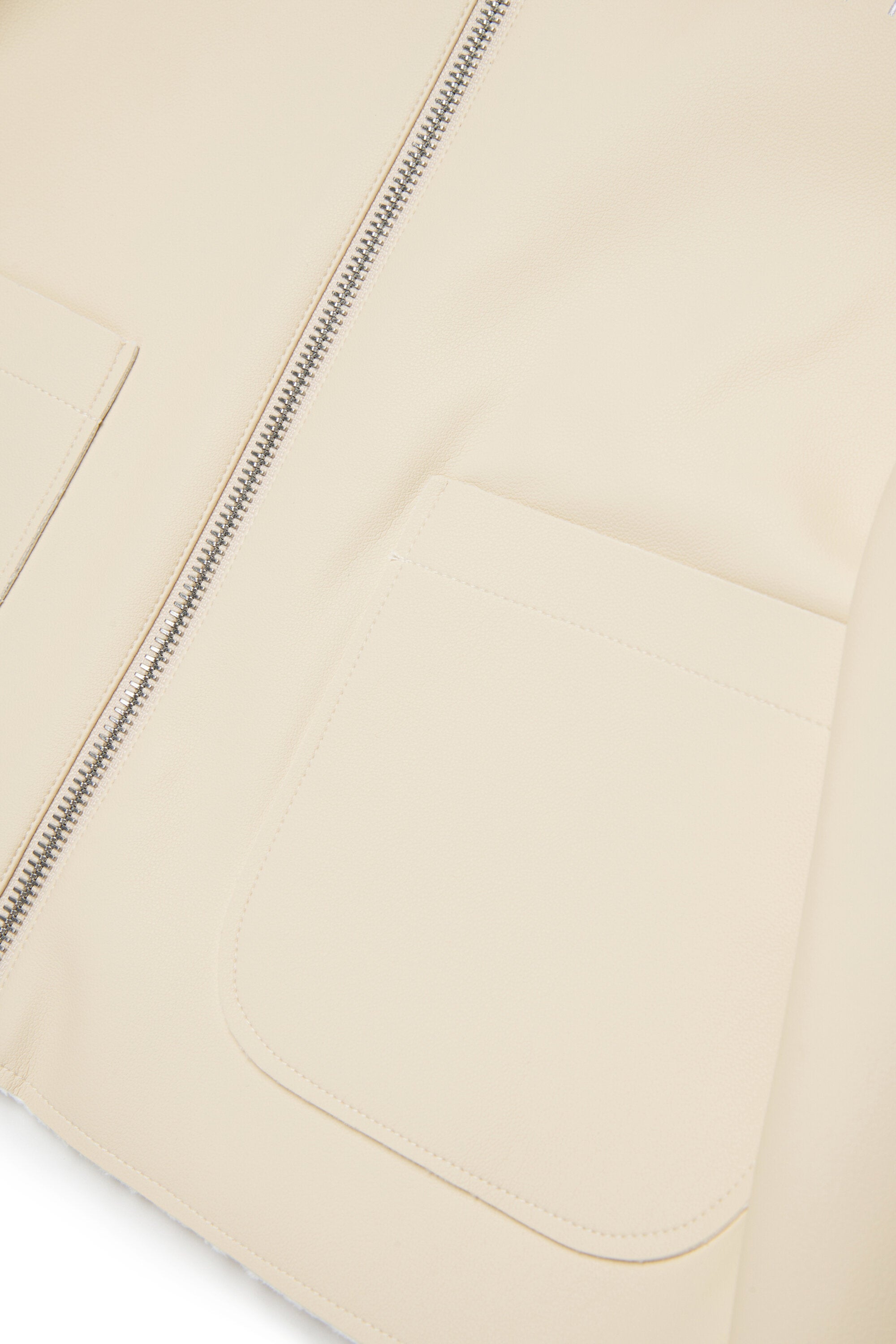 Coated fabric jacket with logo