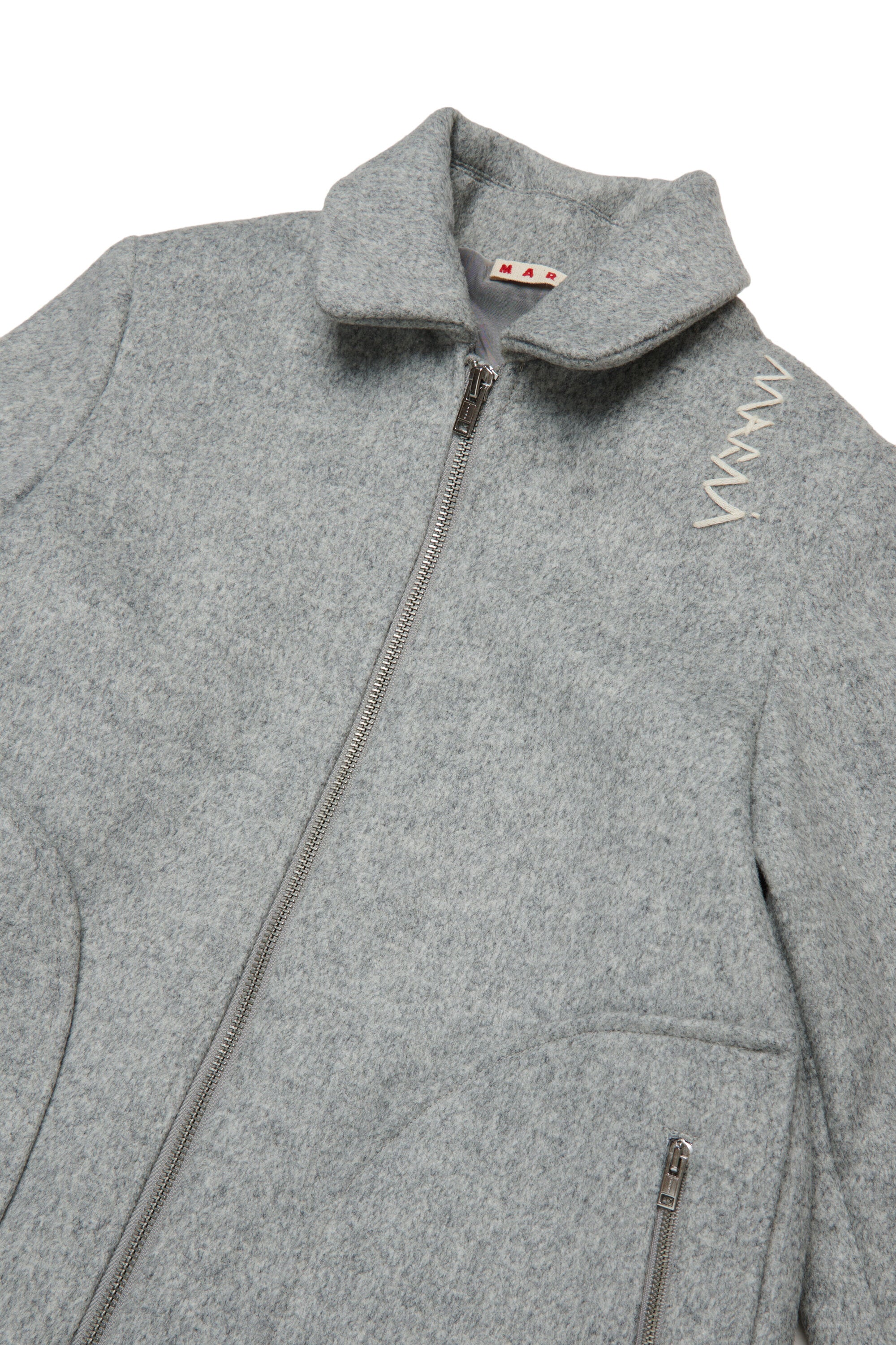 Cloth long coat with logo