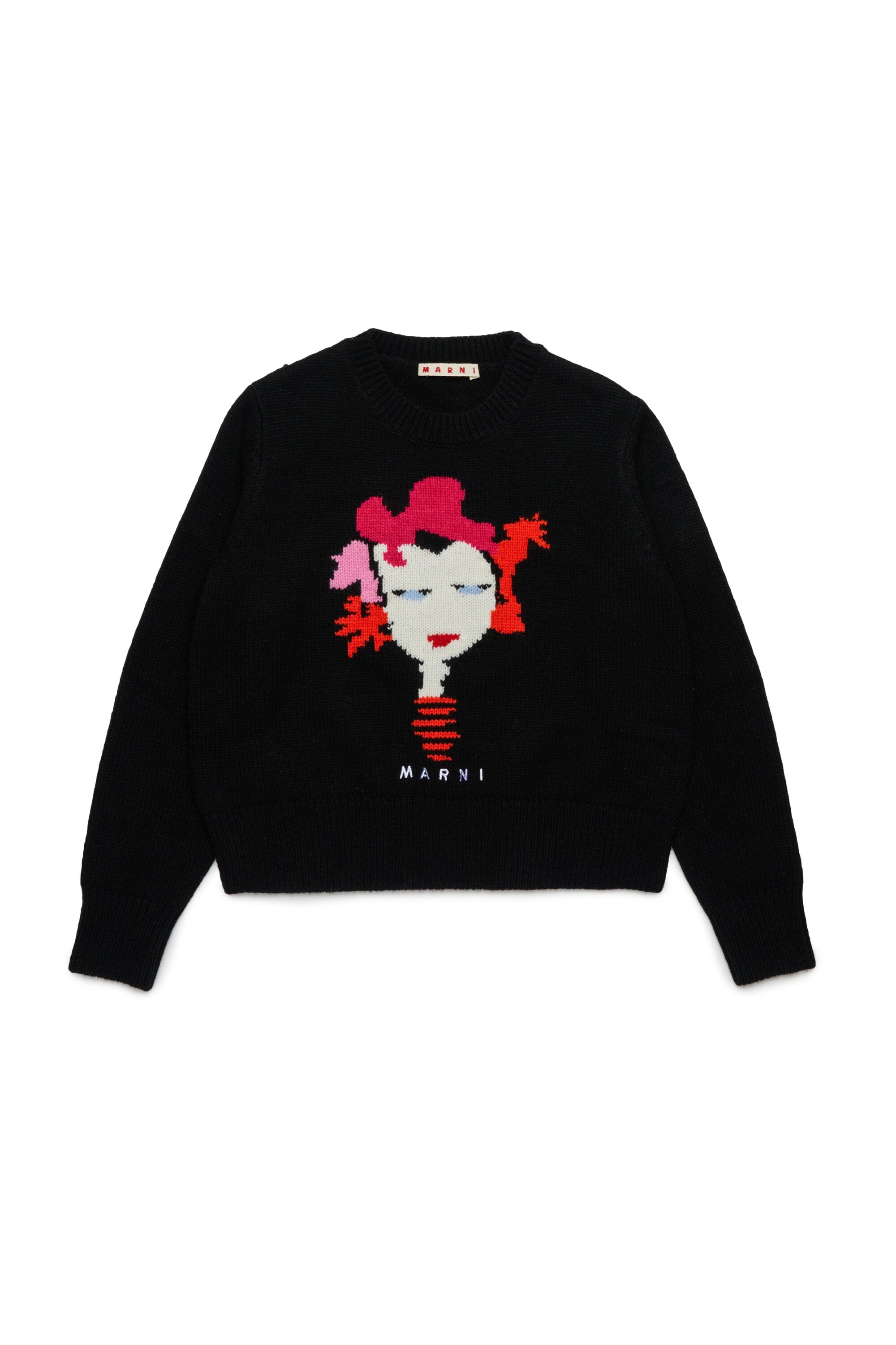 Marni Flower graphic wool blend pullover