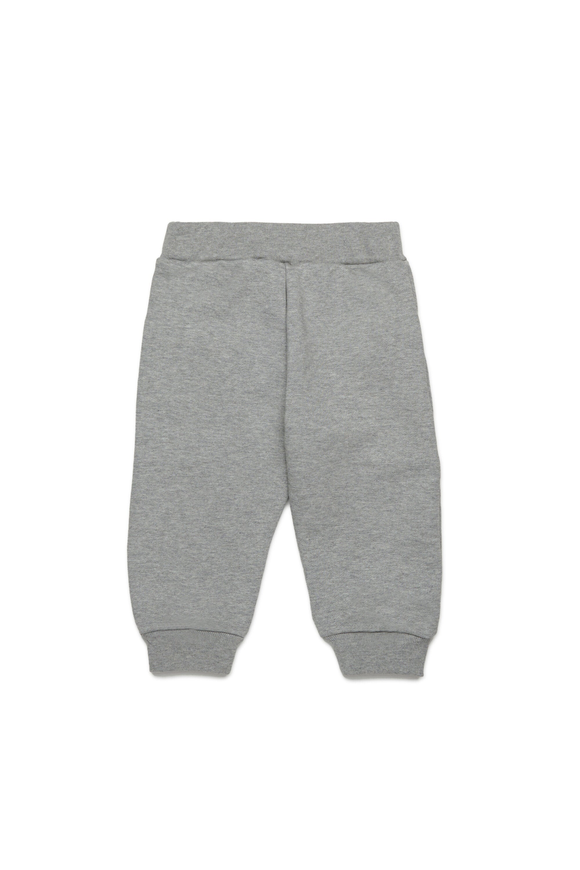 Fleece jogger pants with ruffled pockets