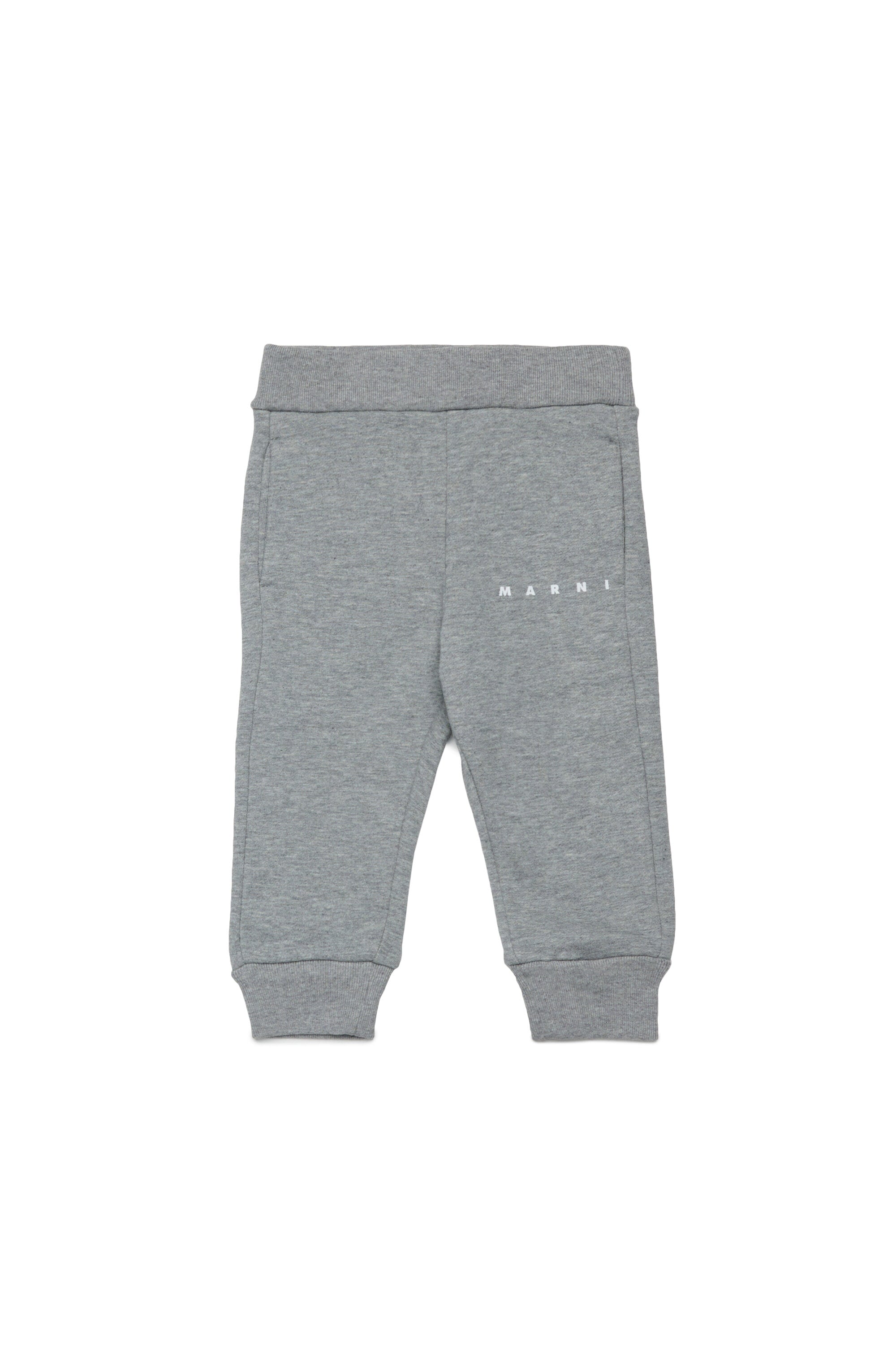 Fleece jogger pants with logo
