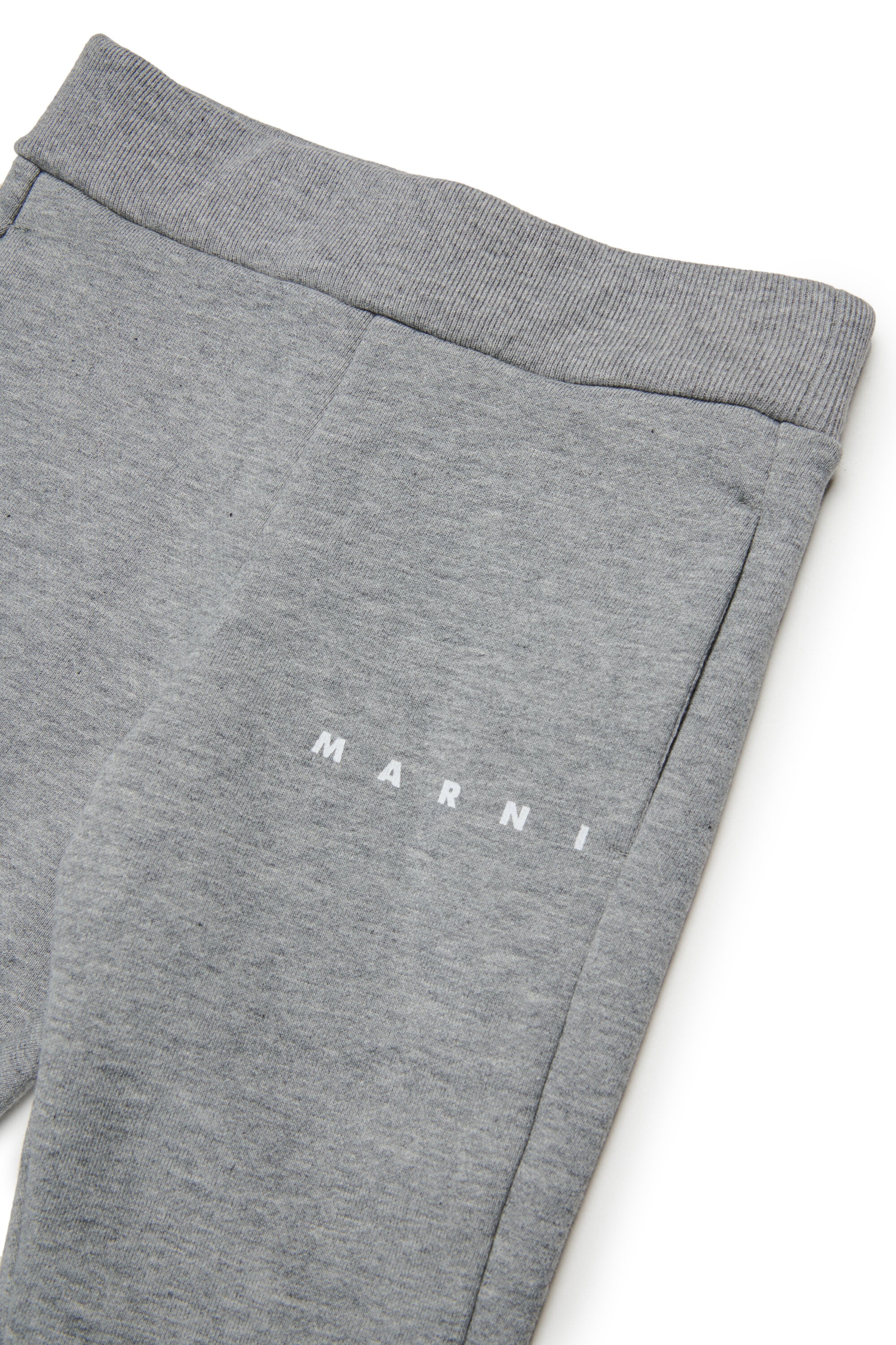Fleece jogger pants with logo