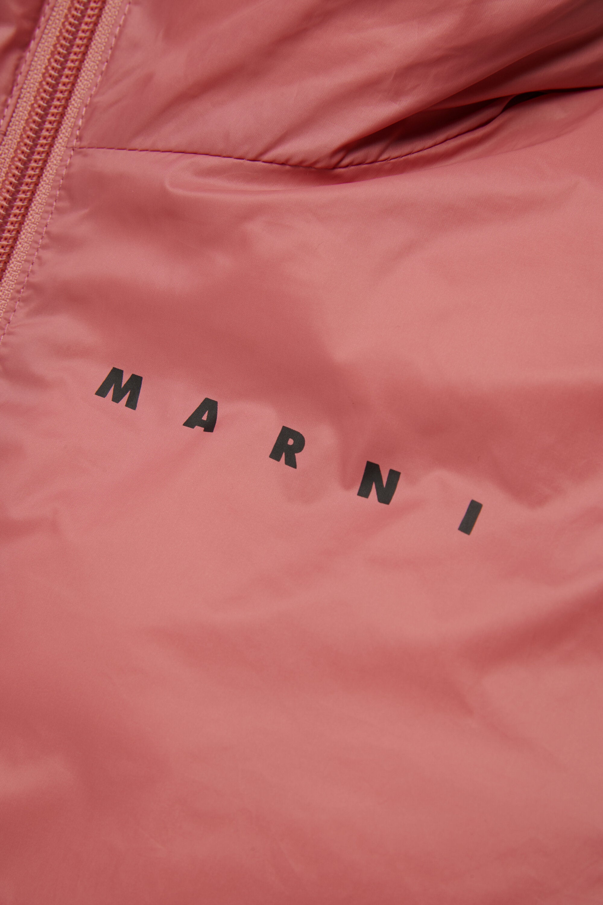 Long hooded padded jacket