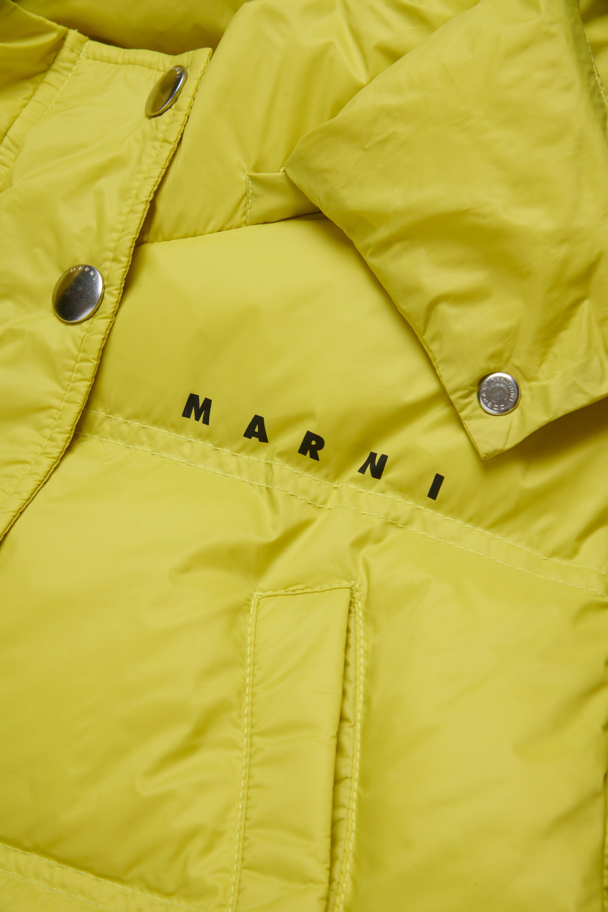 Cropped hooded padded jacket