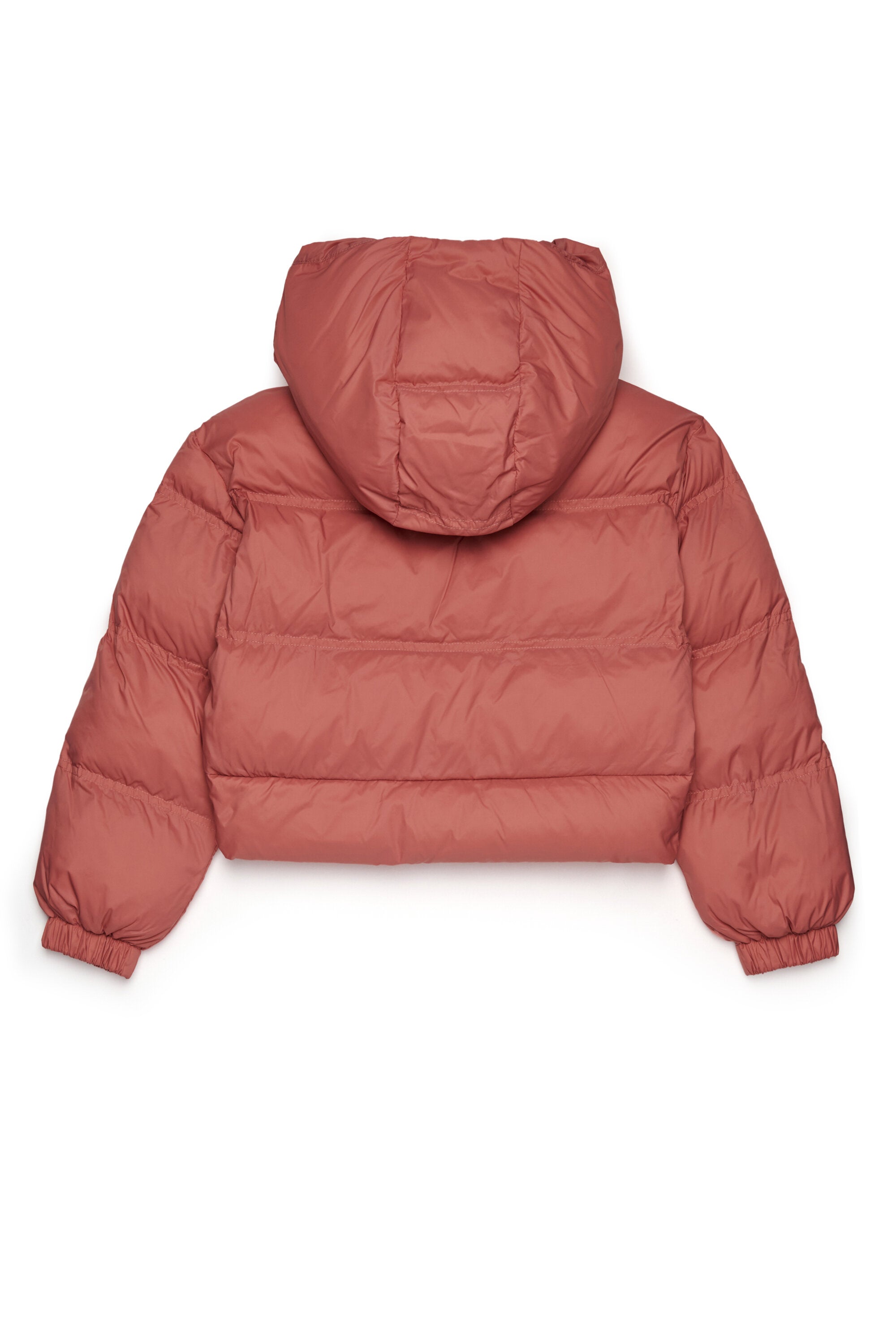Cropped hooded padded jacket