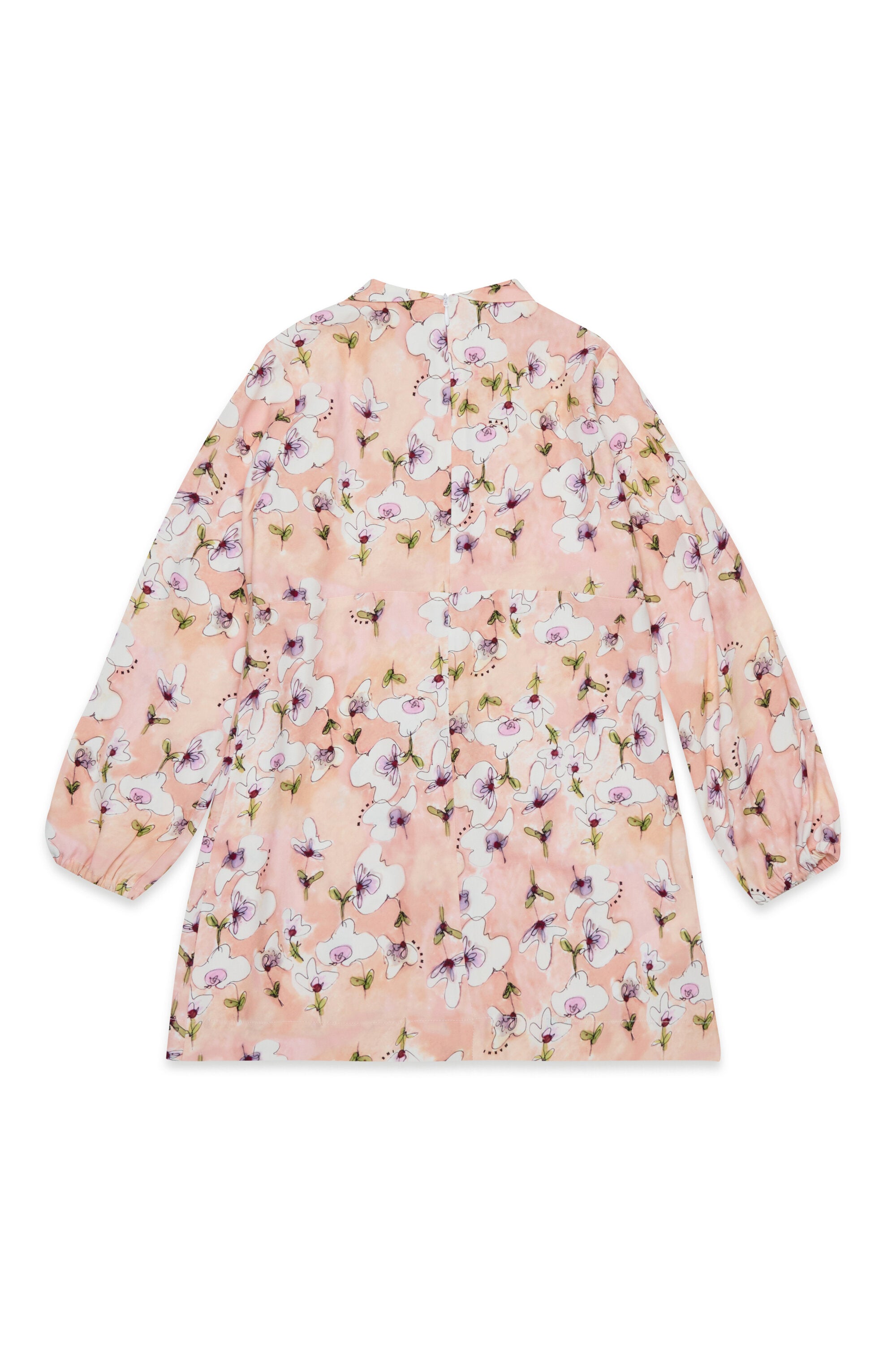 Monet allover satin mini dress