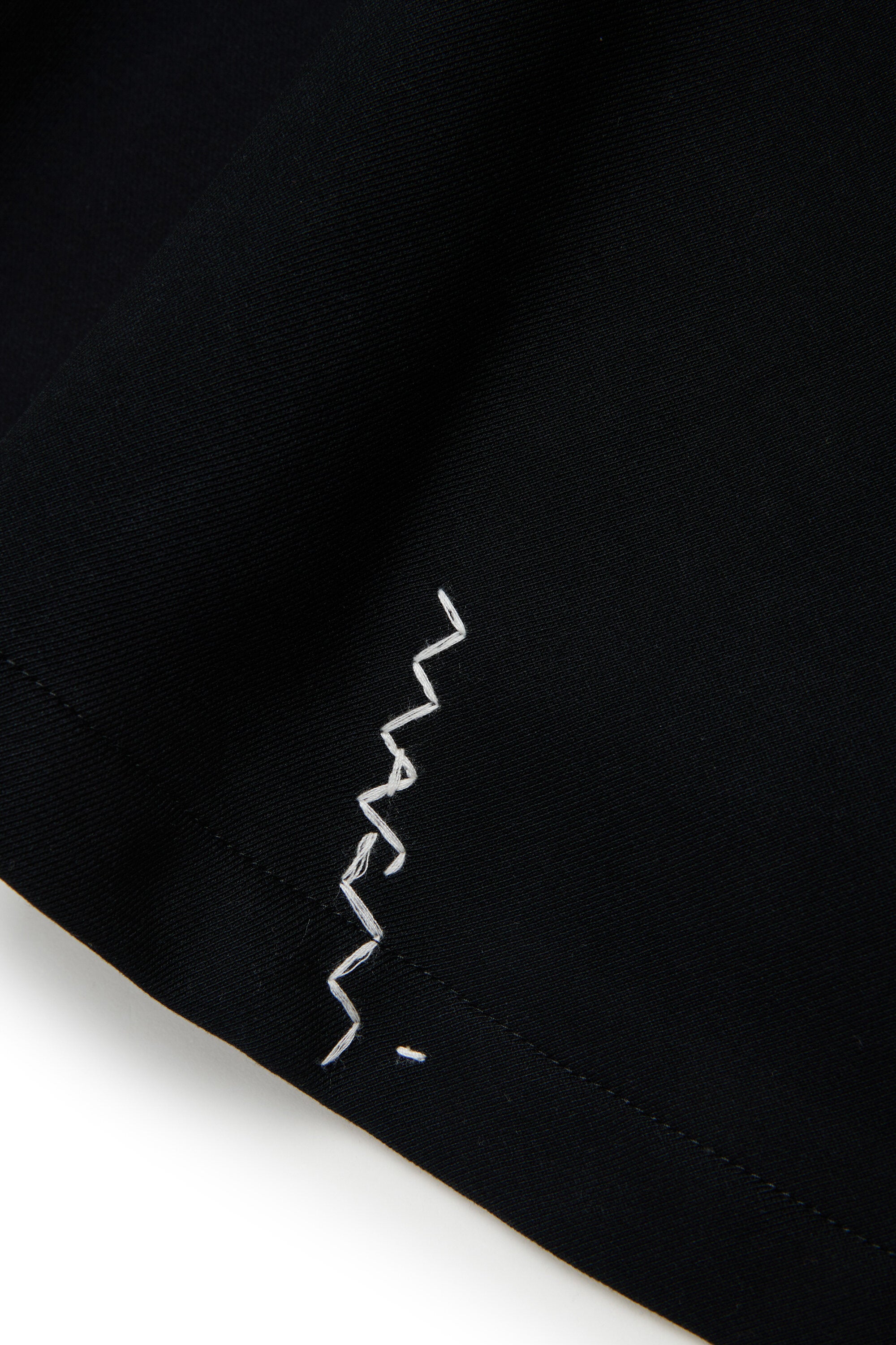 Fleece short dress with contrasting piping