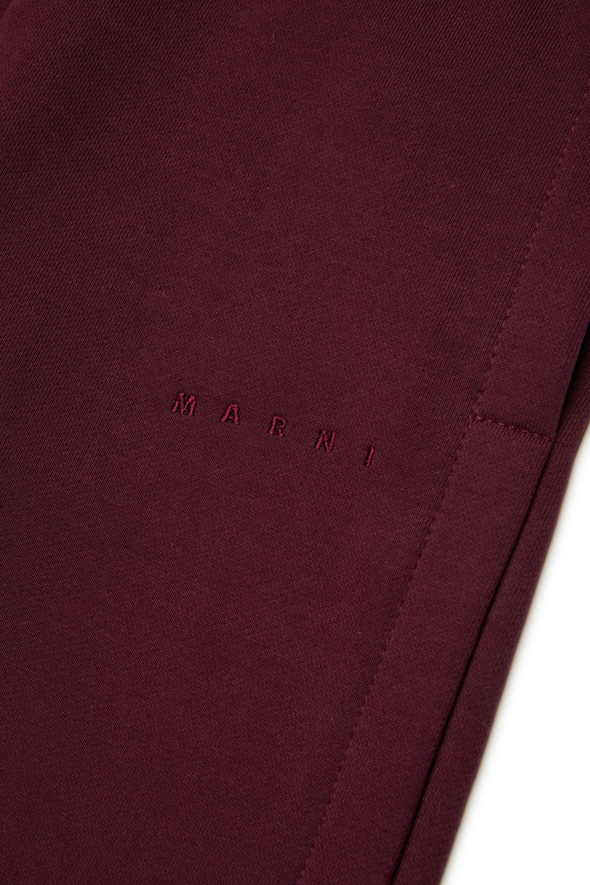 Fleece pants with side opening