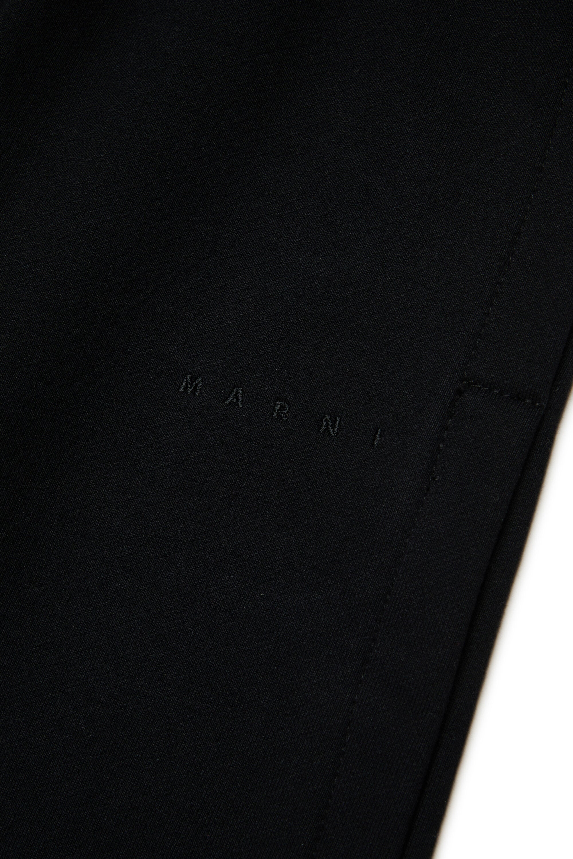 Fleece pants with side opening