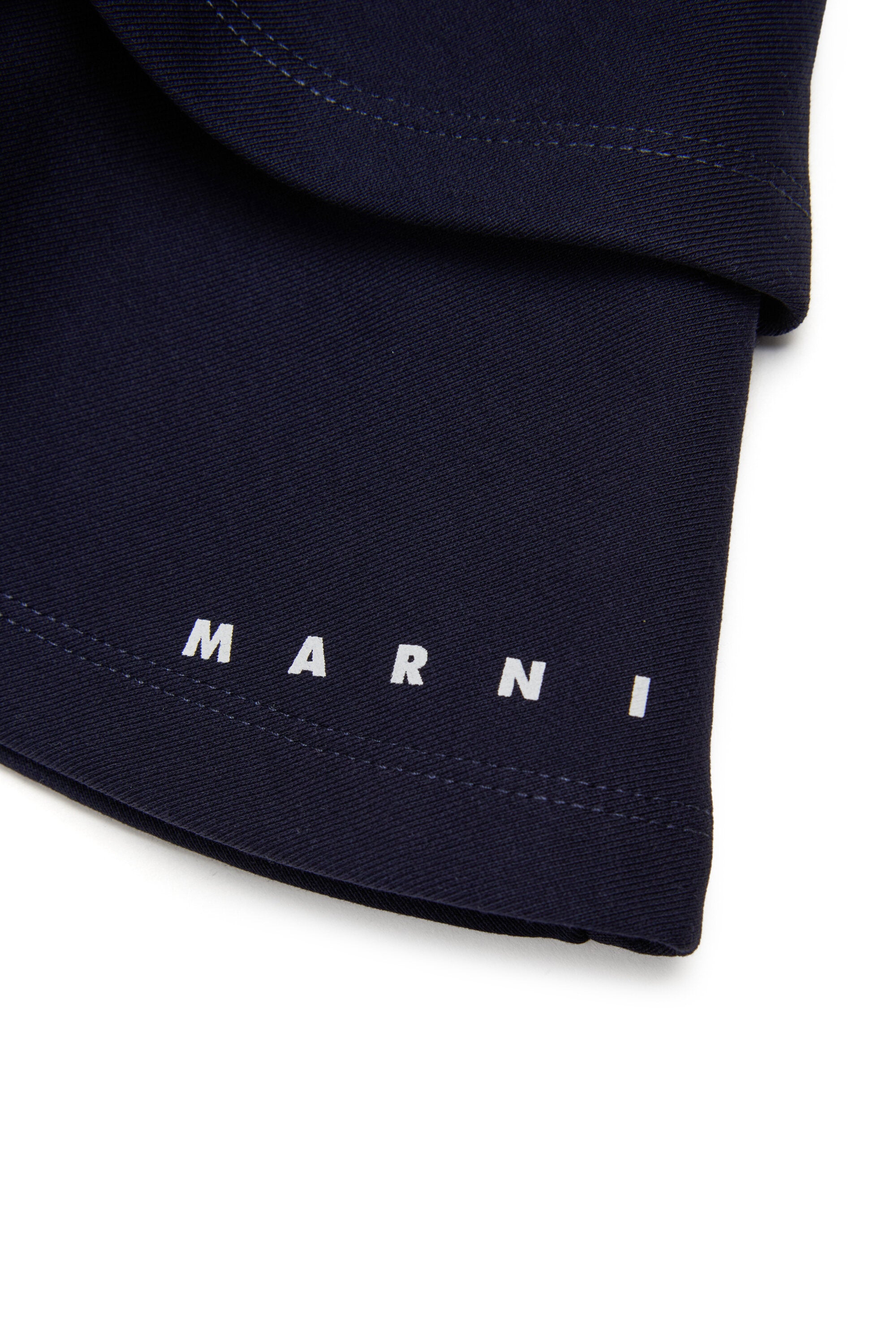 Fleece short flounced skirt