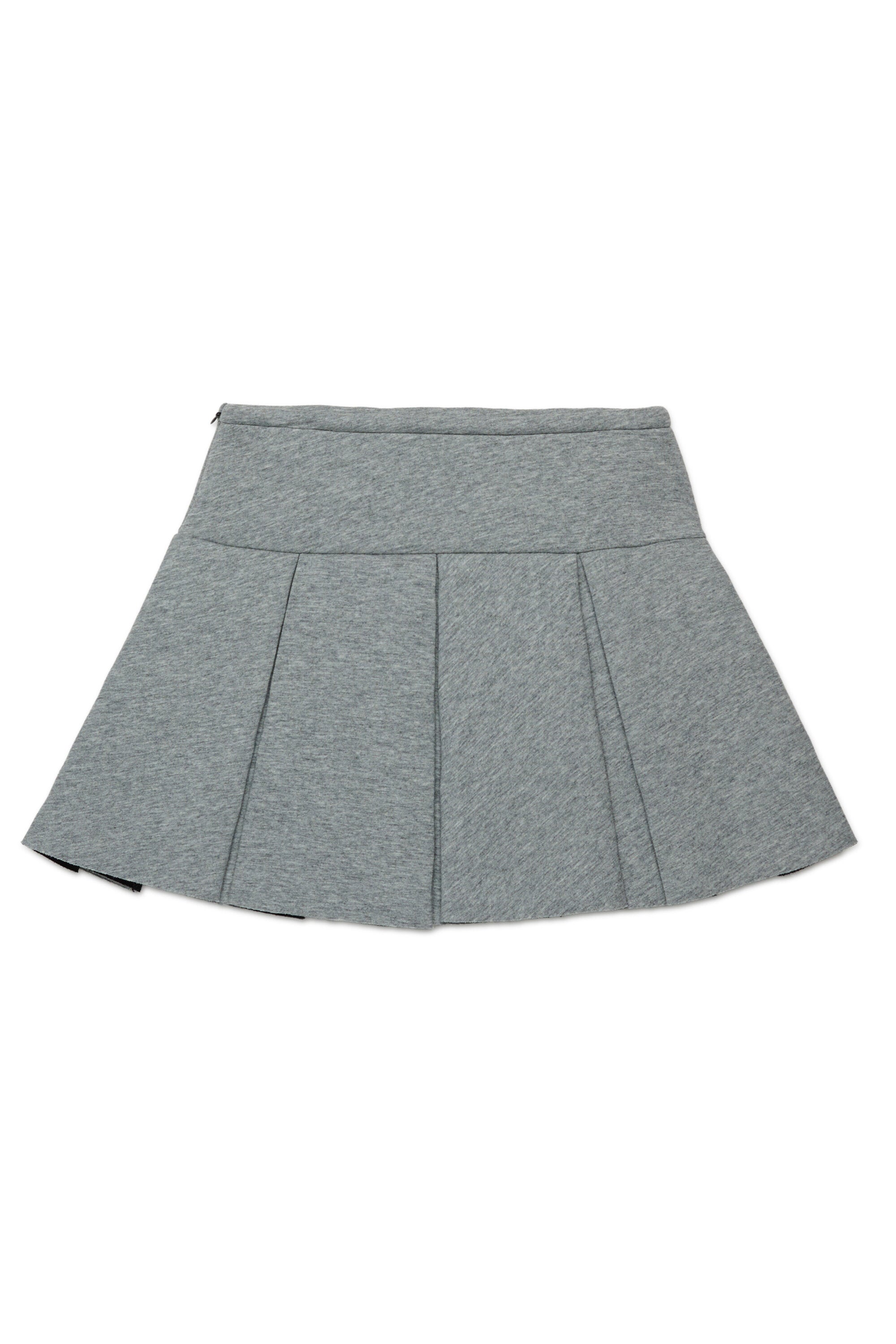 Neoprene flounced mini skirt