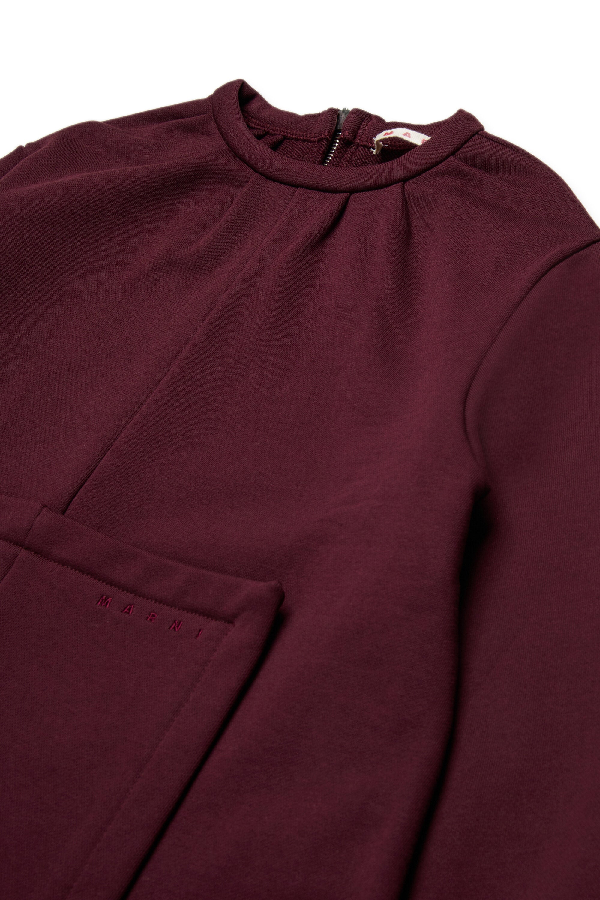 Crew-neck sweatshirt with patch pockets