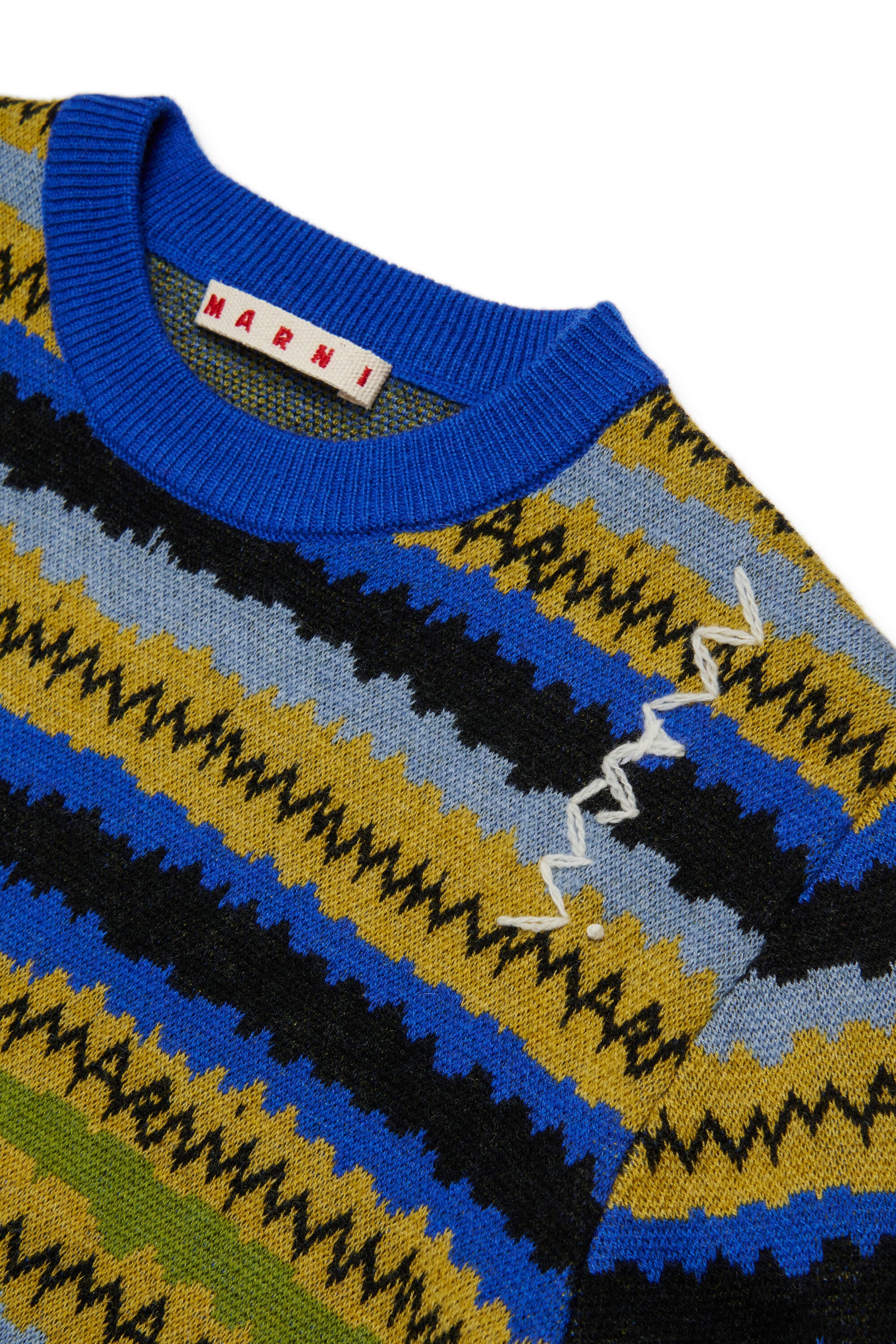 Rock Doll allover wool-blend pullover