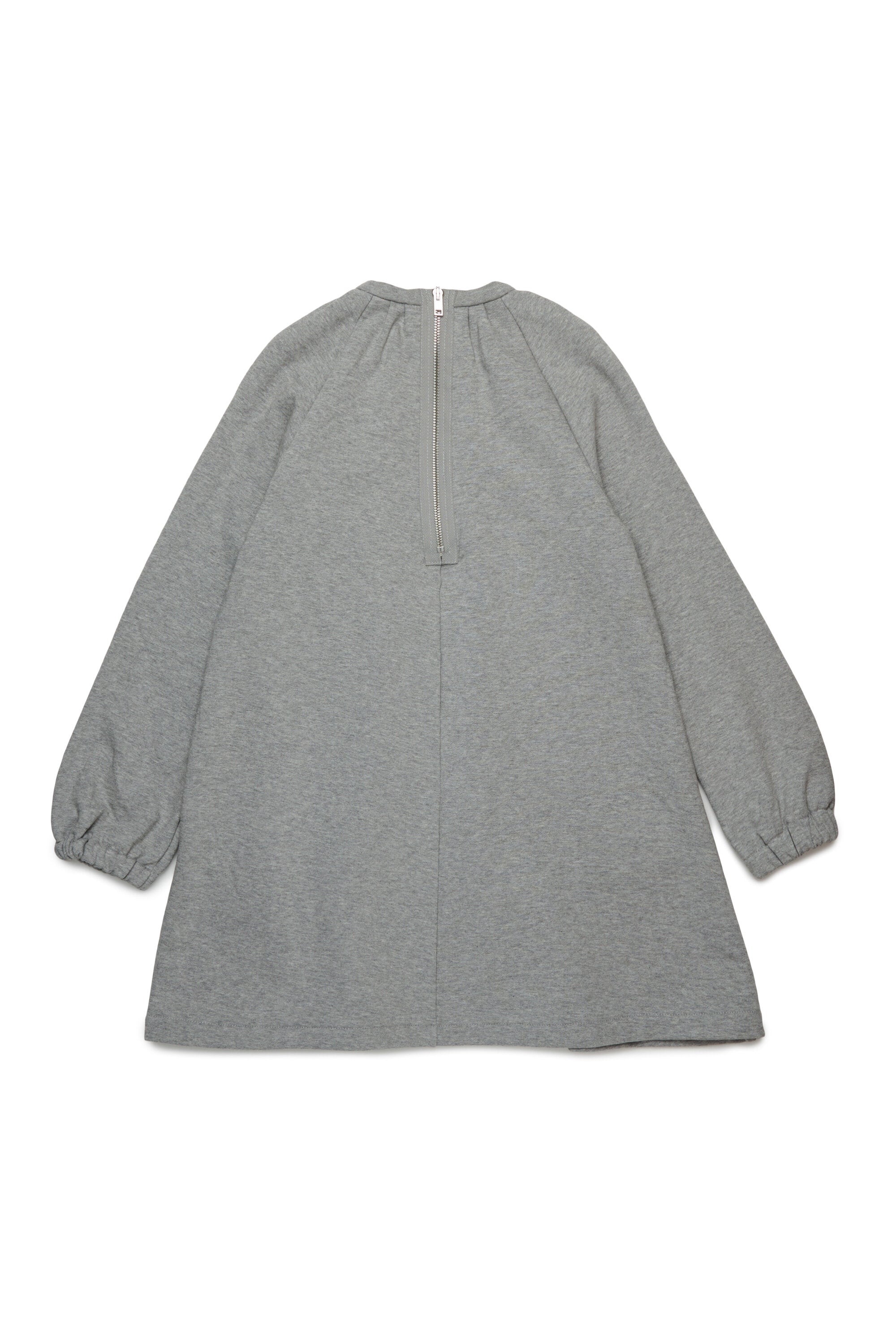 Mini fleece dress with patch pockets