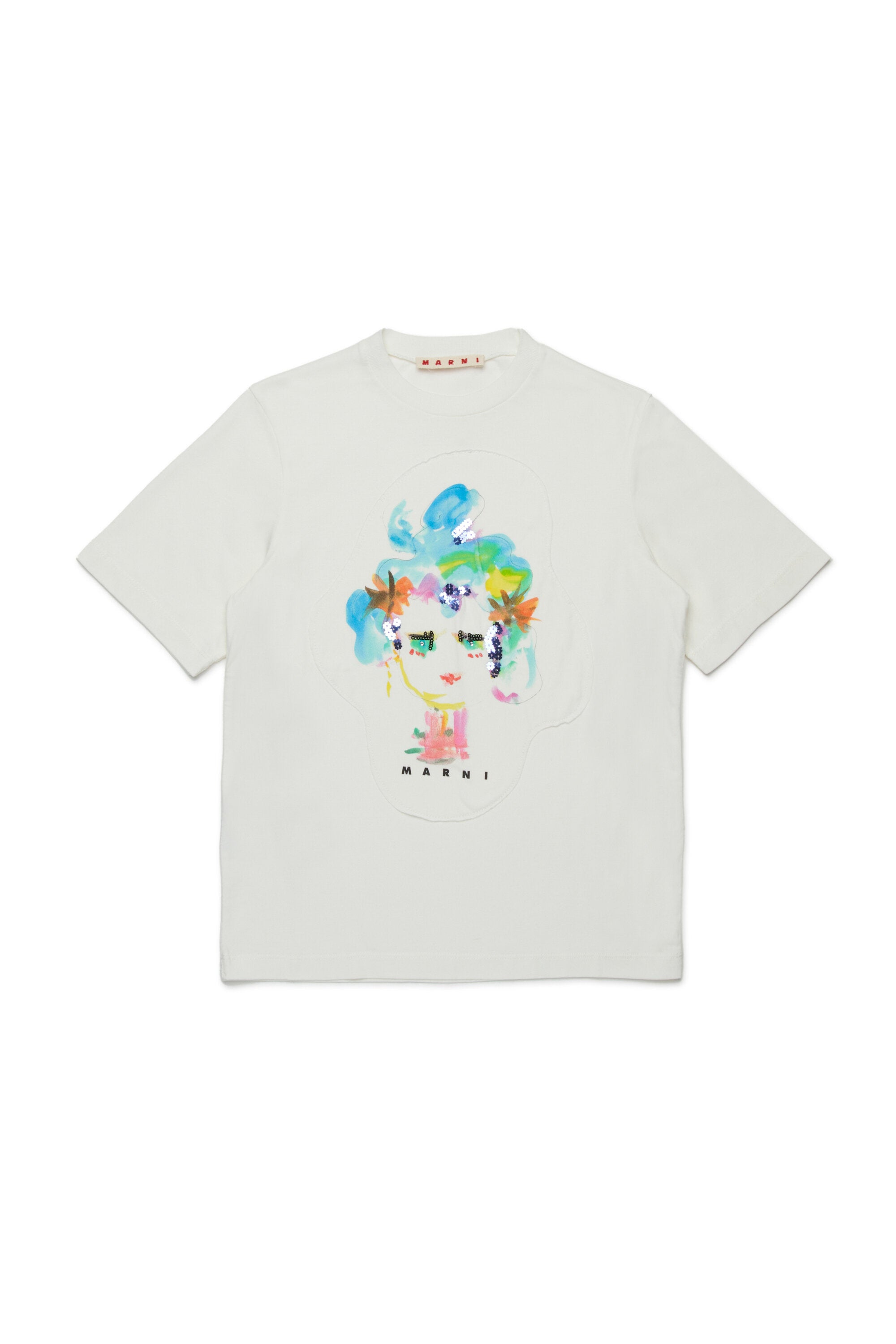 Marni Flower patch jersey T-shirt