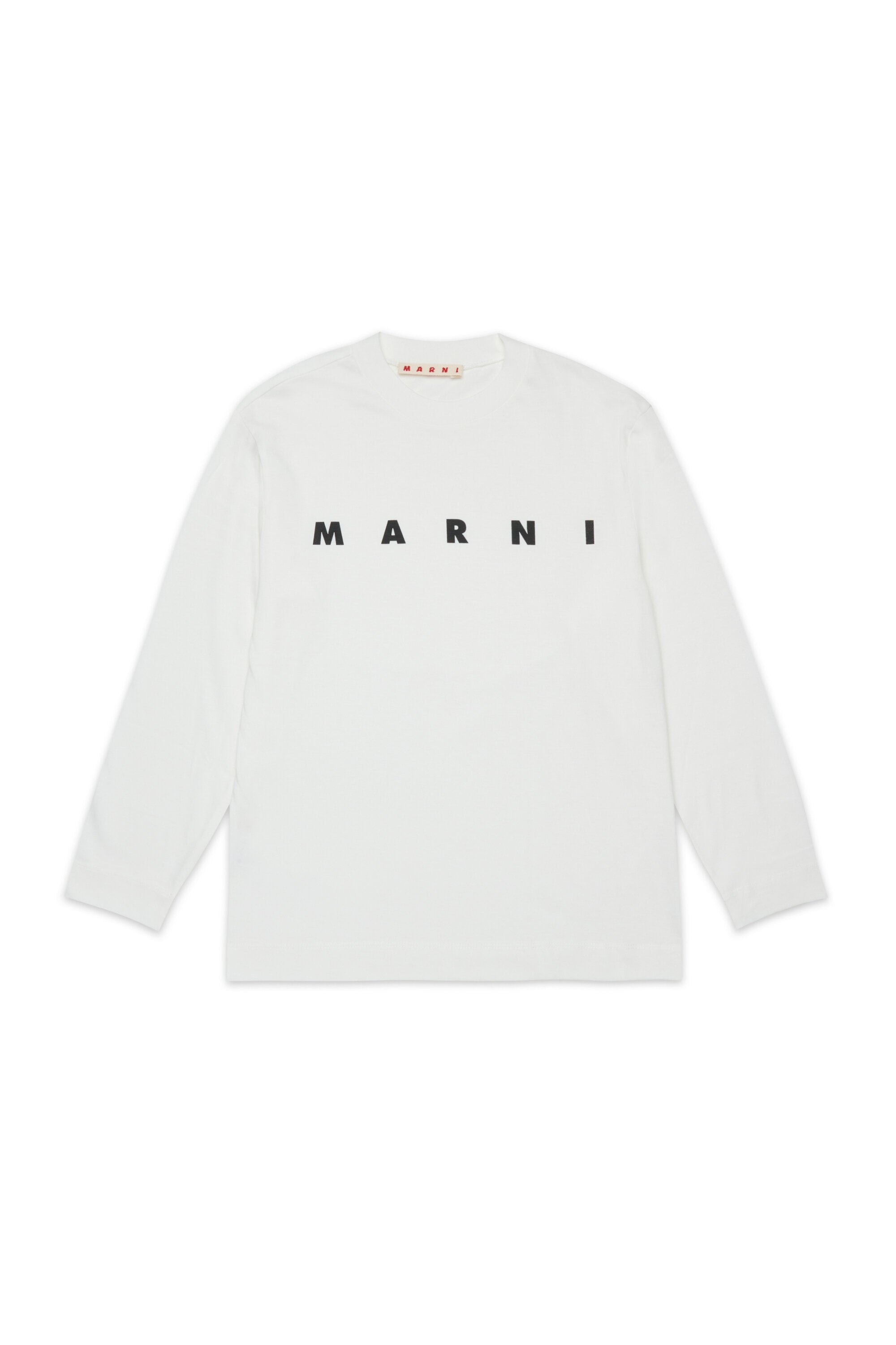 Long sleeves jersey T-shirt with Marni logo