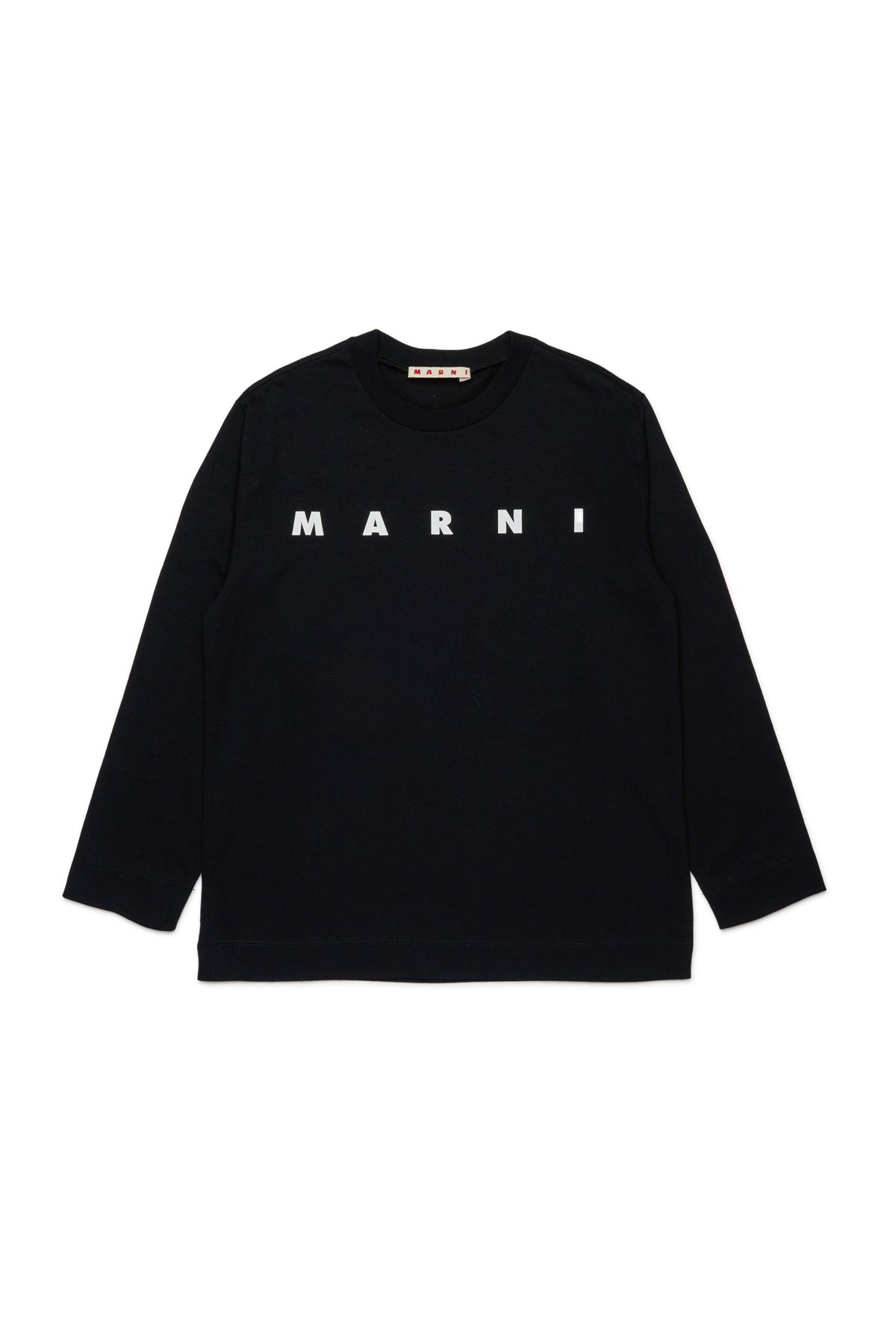 Long sleeves jersey T-shirt with Marni logo