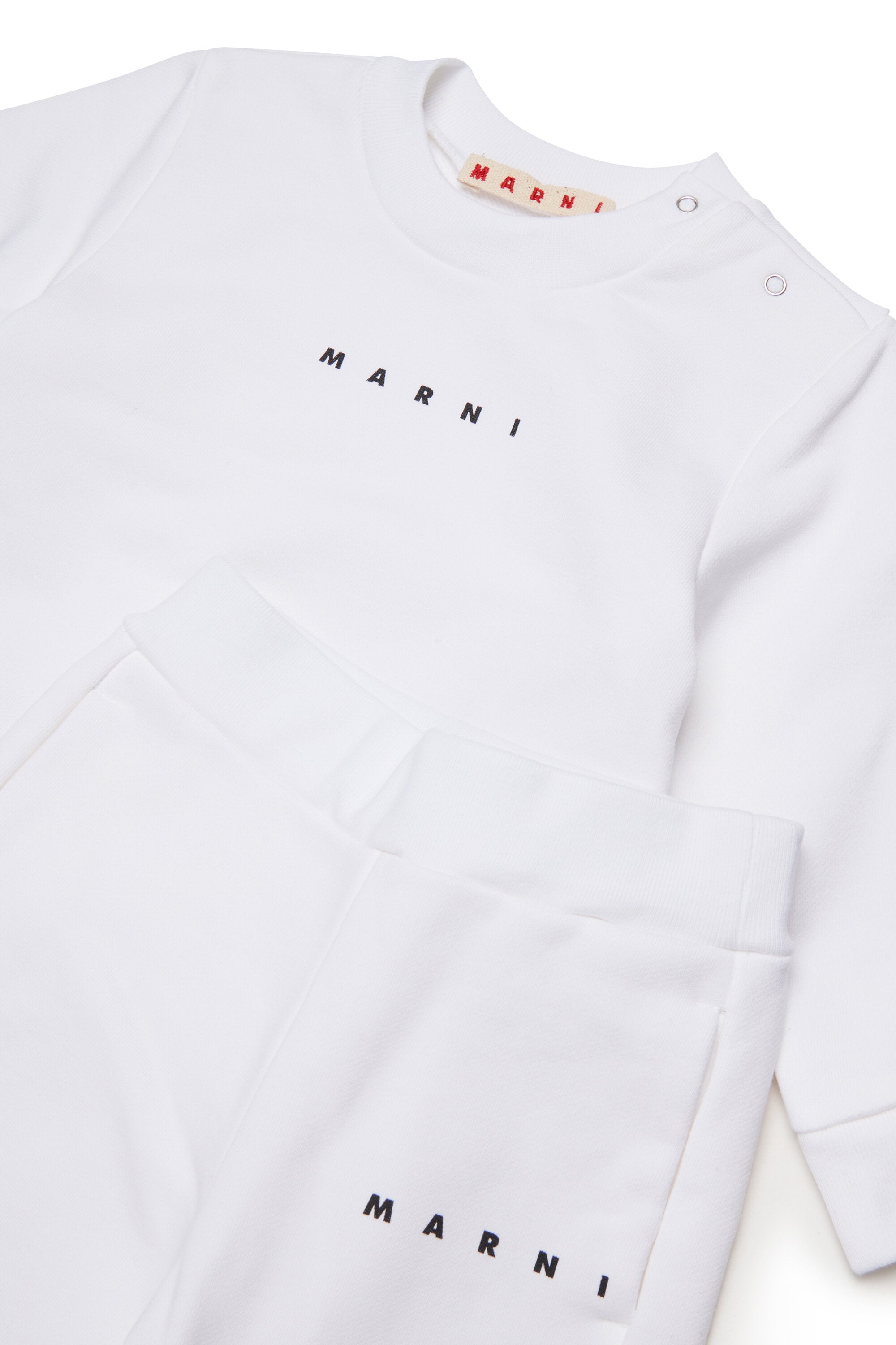 Fleece tracksuit set with institutional logo