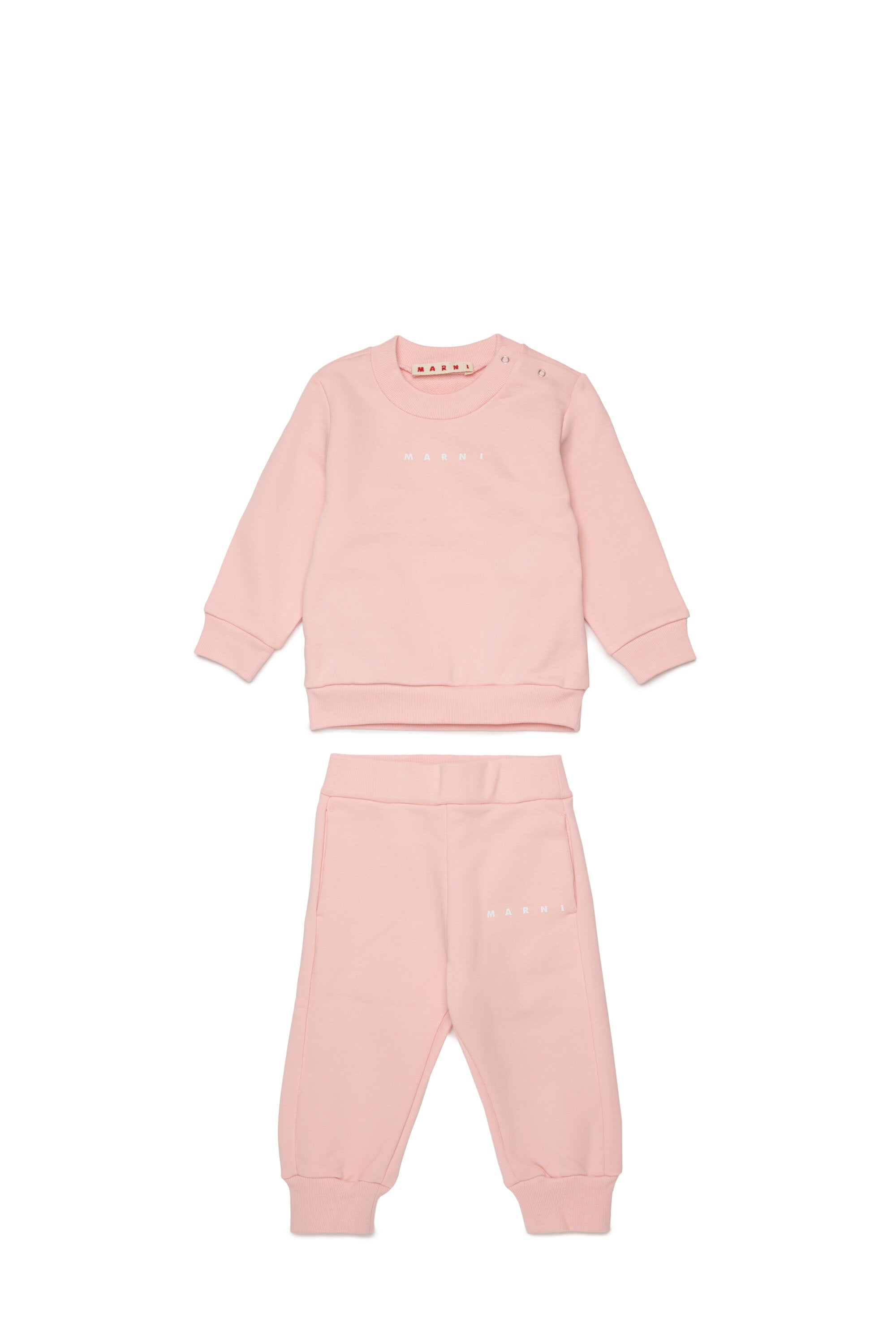 Fleece tracksuit set with institutional logo
