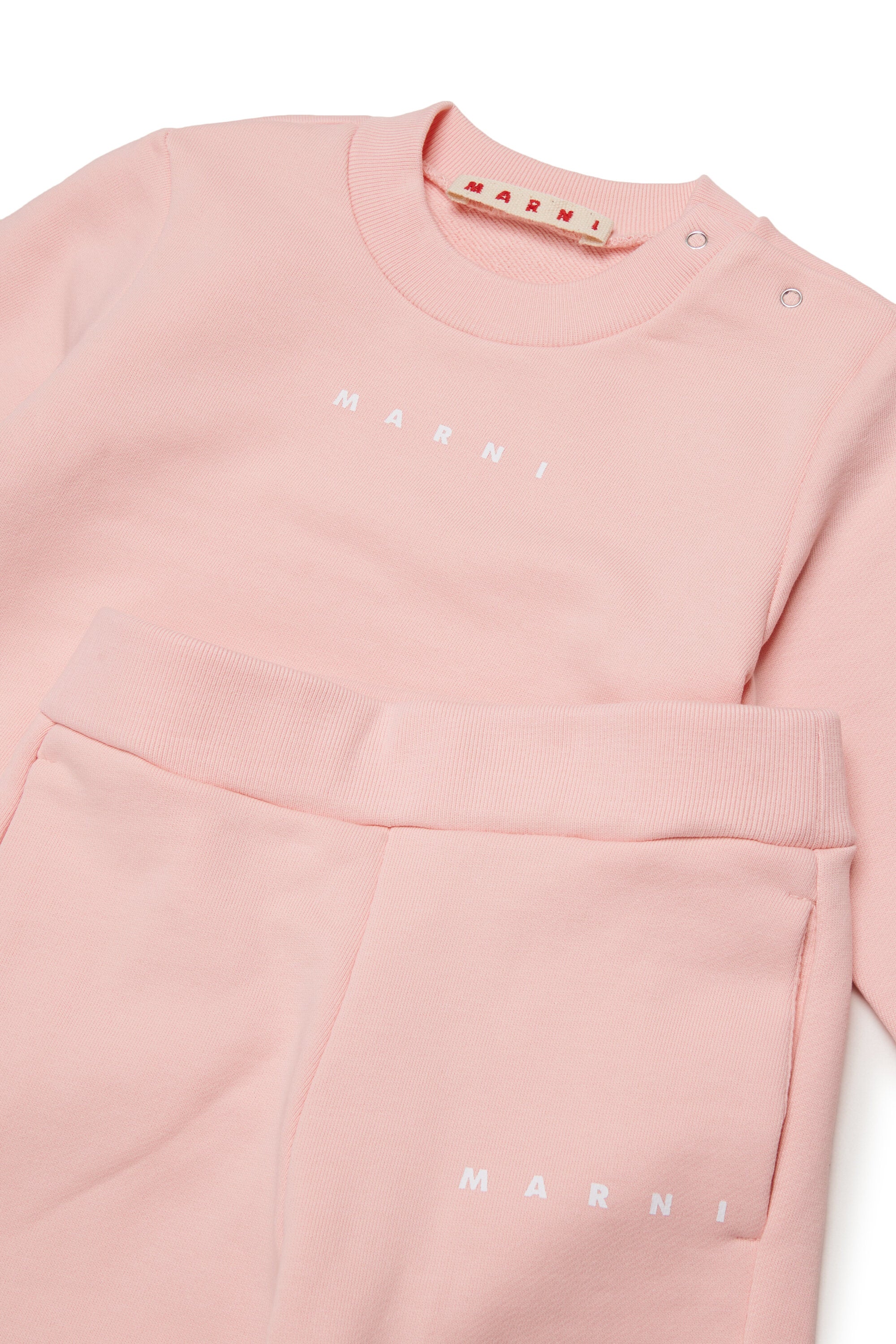 Fleece tracksuit set with institutional logo