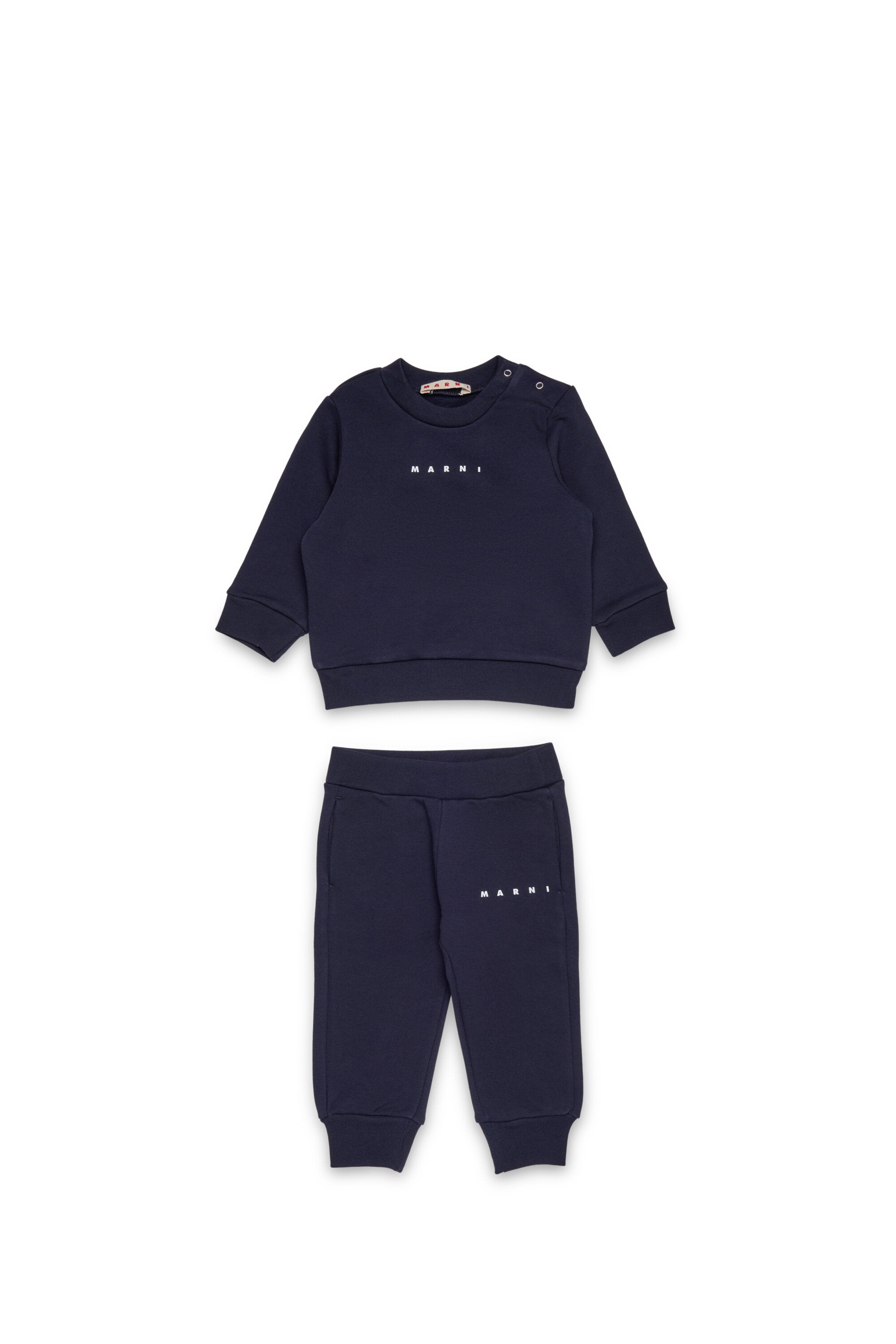Fleece tracksuit set with institutional logo