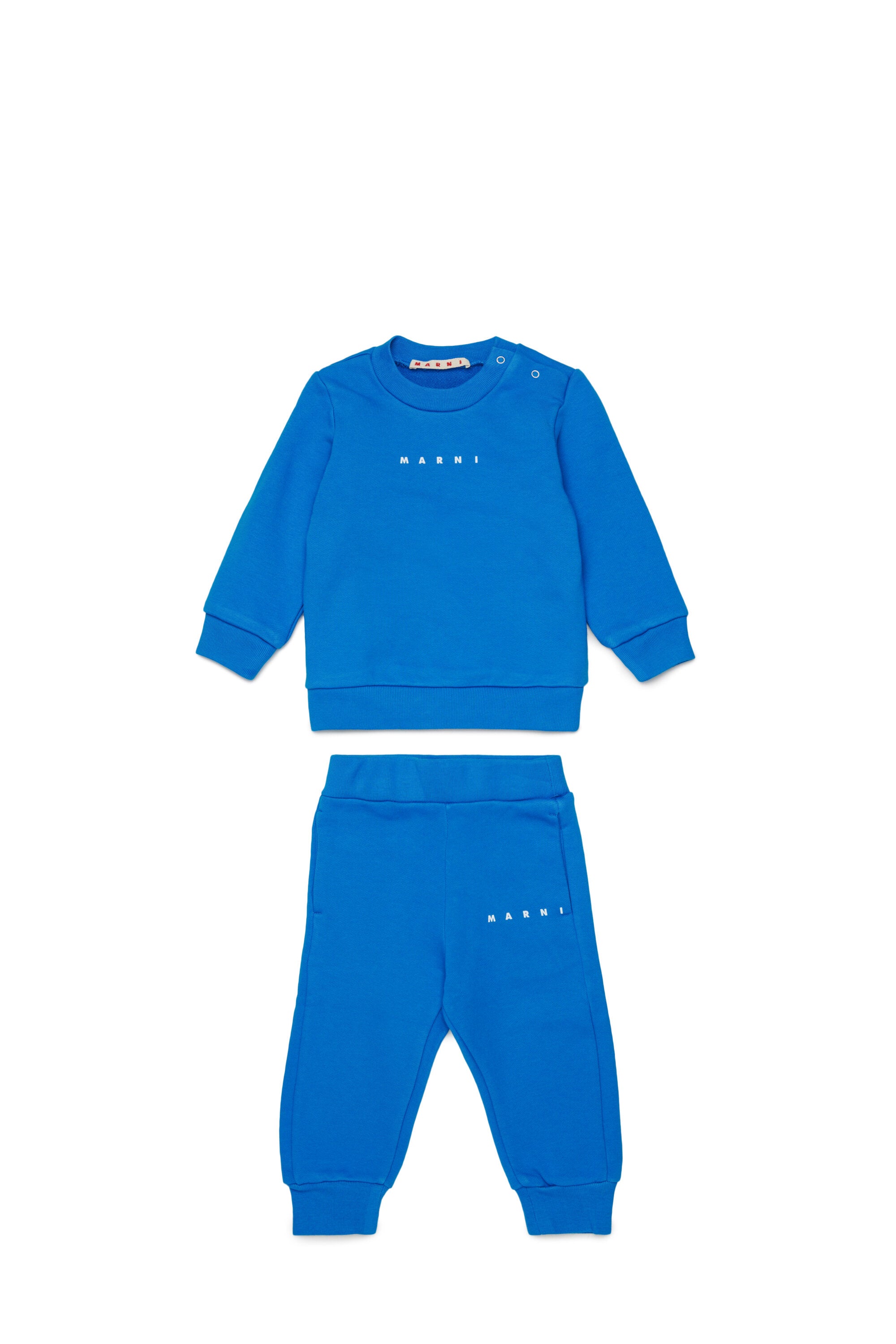 Fleece tracksuit set with institutional logo