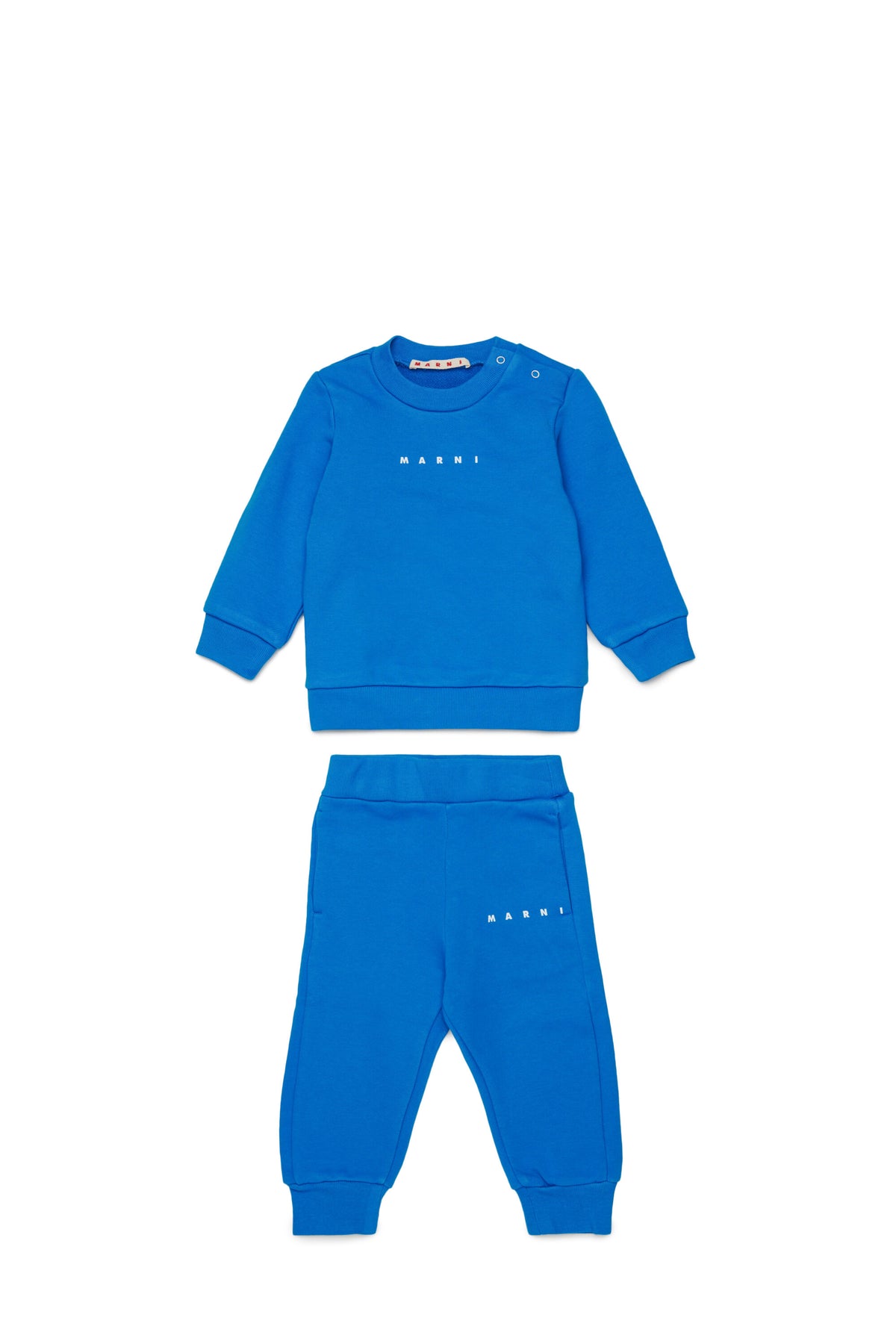 Fleece tracksuit set with institutional logo