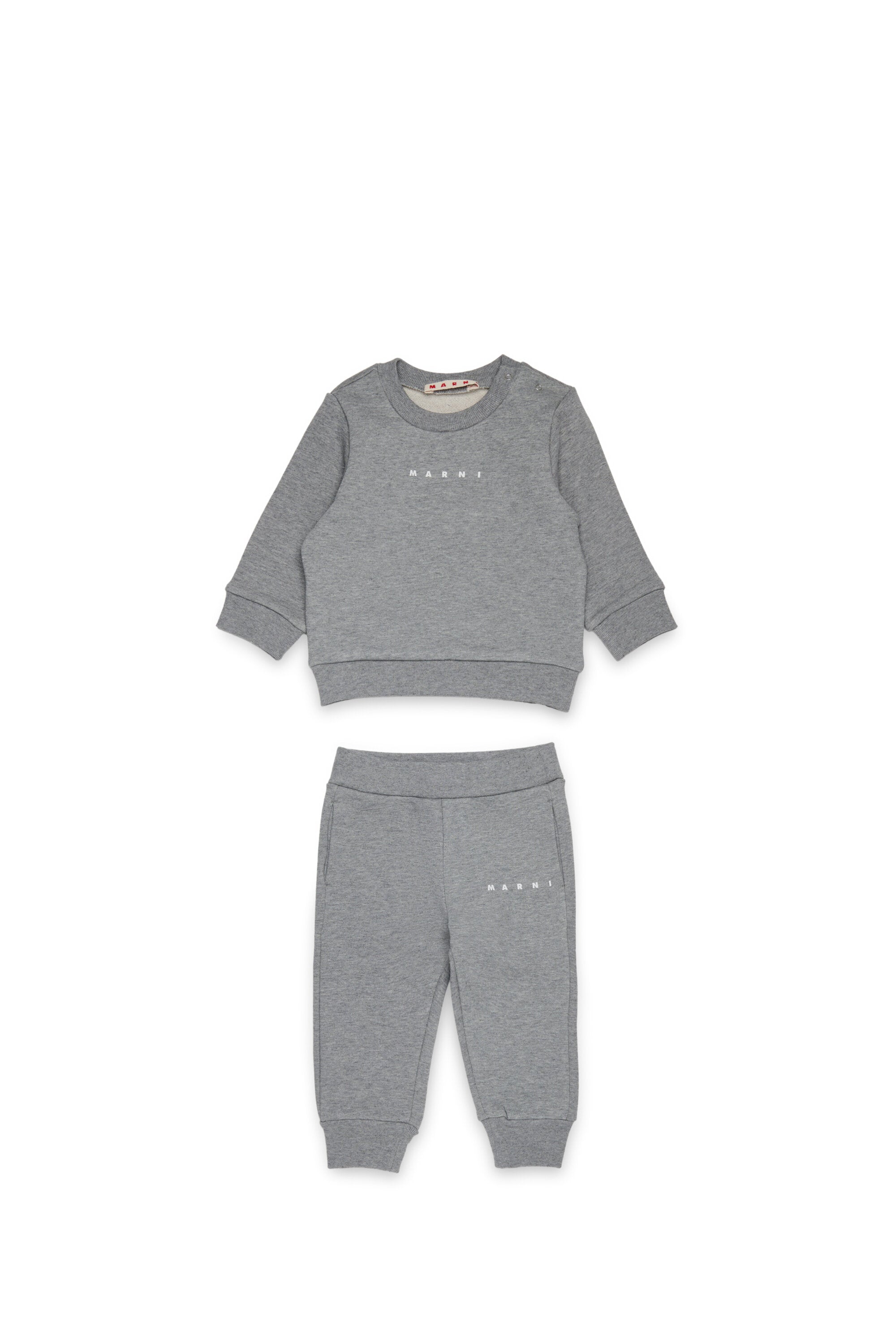 Fleece tracksuit set with institutional logo