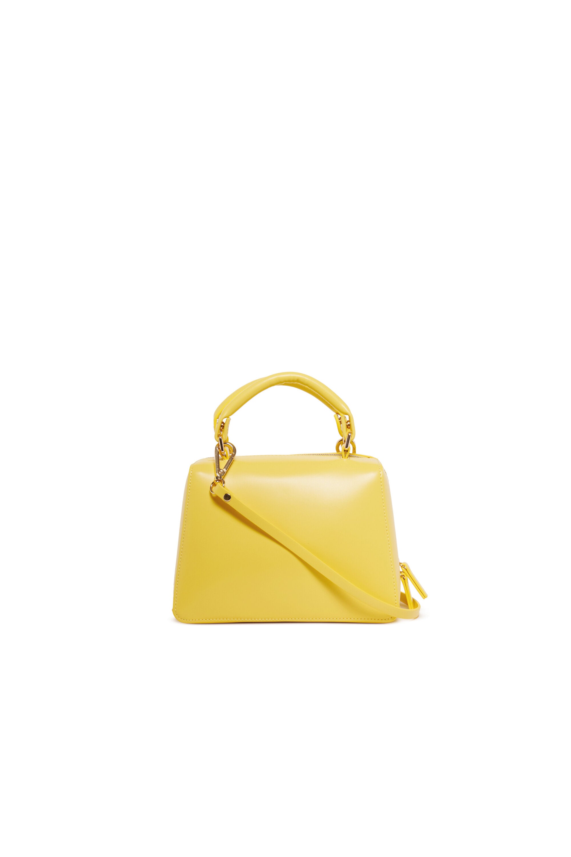 School Bag in coated fabric with shoulder strap