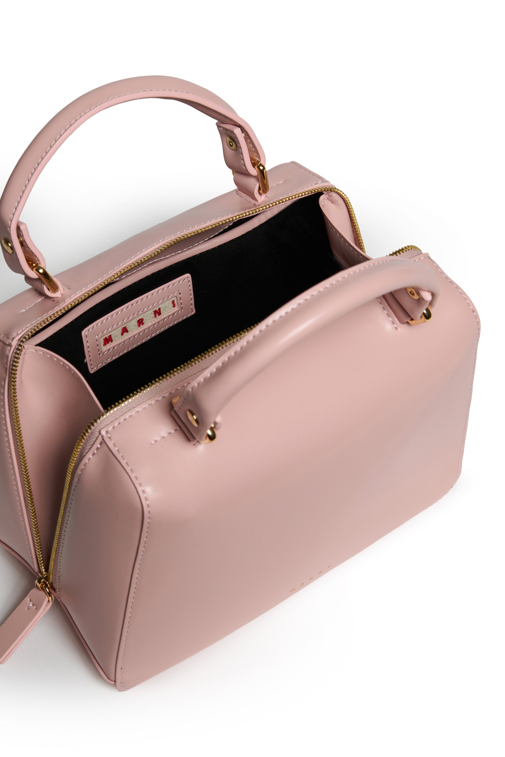 School Bag in coated fabric with shoulder strap