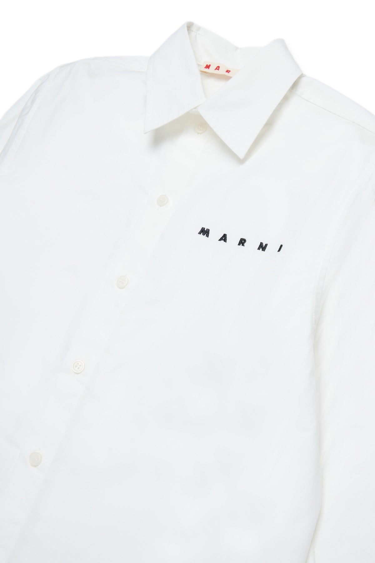 Embroidered logo poplin shirt