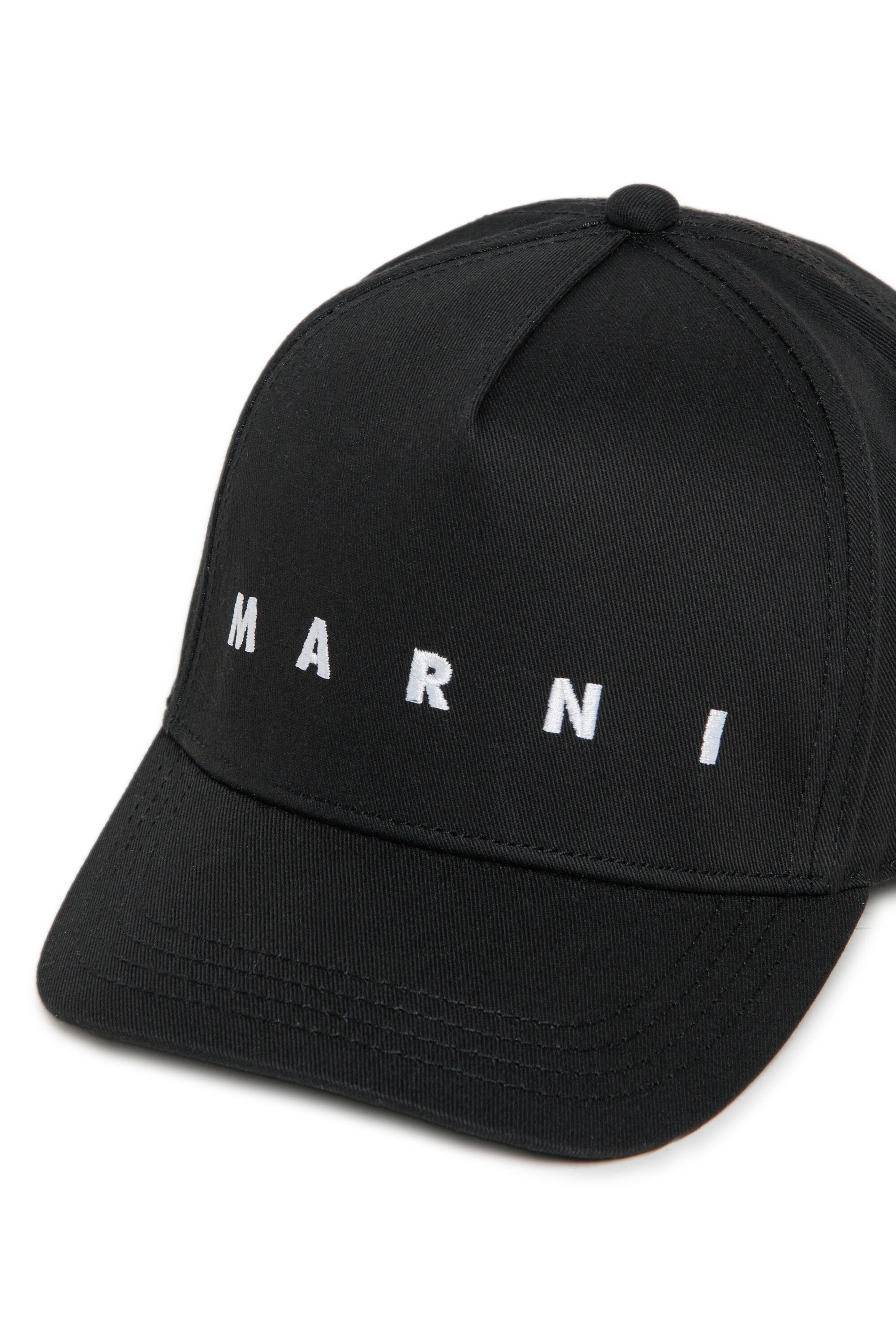Gabardine baseball cap with logo