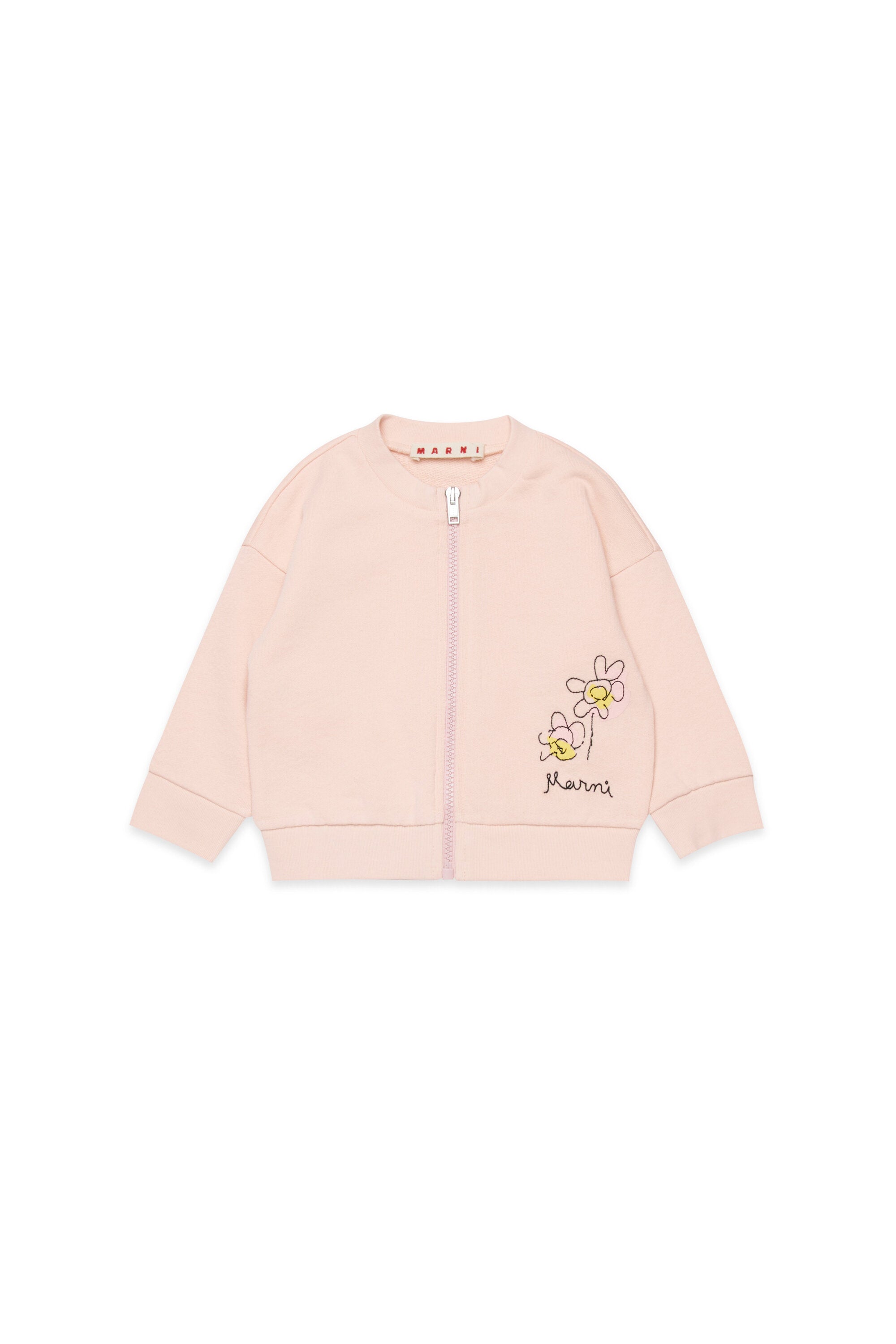 Full zip sweatshirt with logo