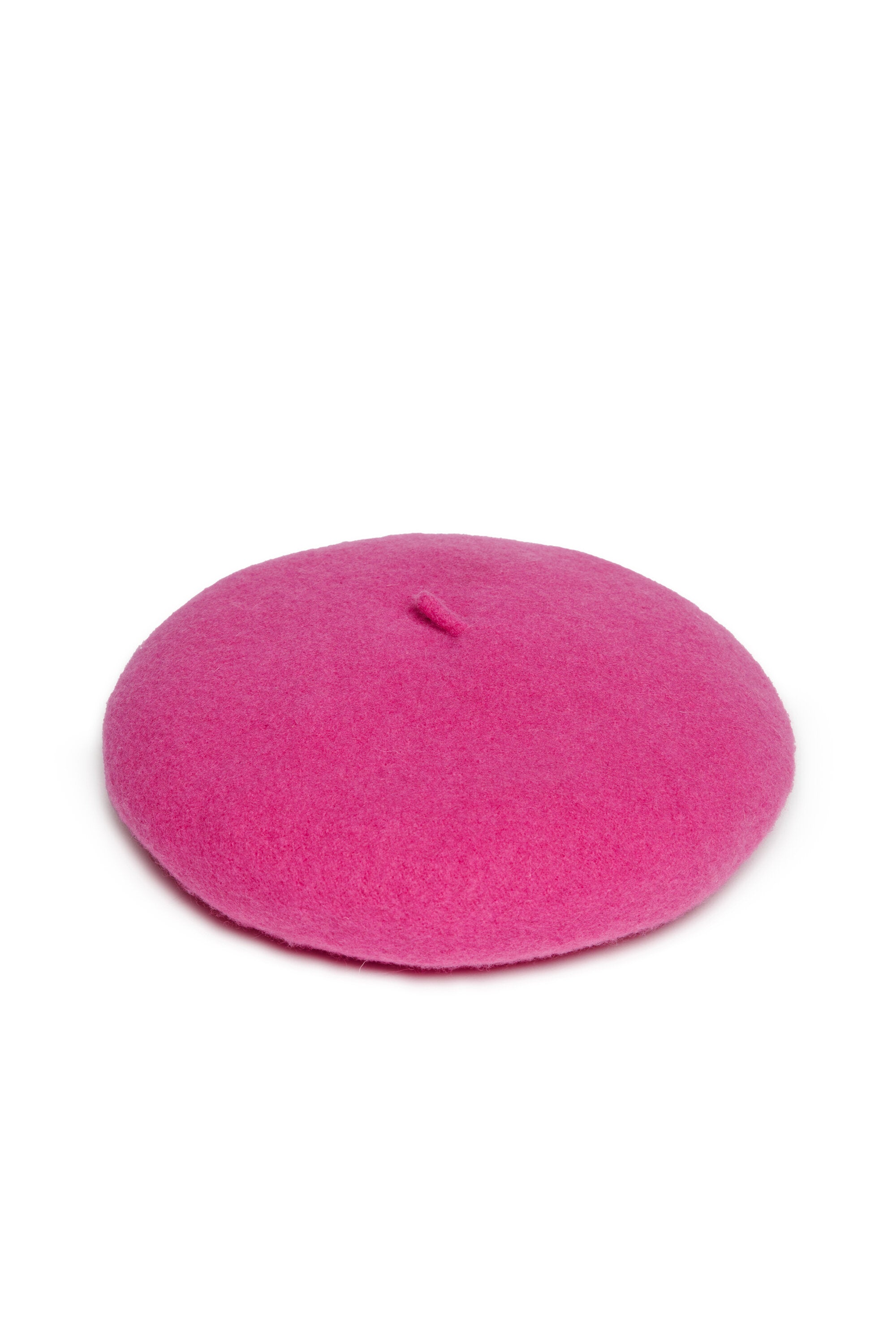 Wool-blend beret with logo