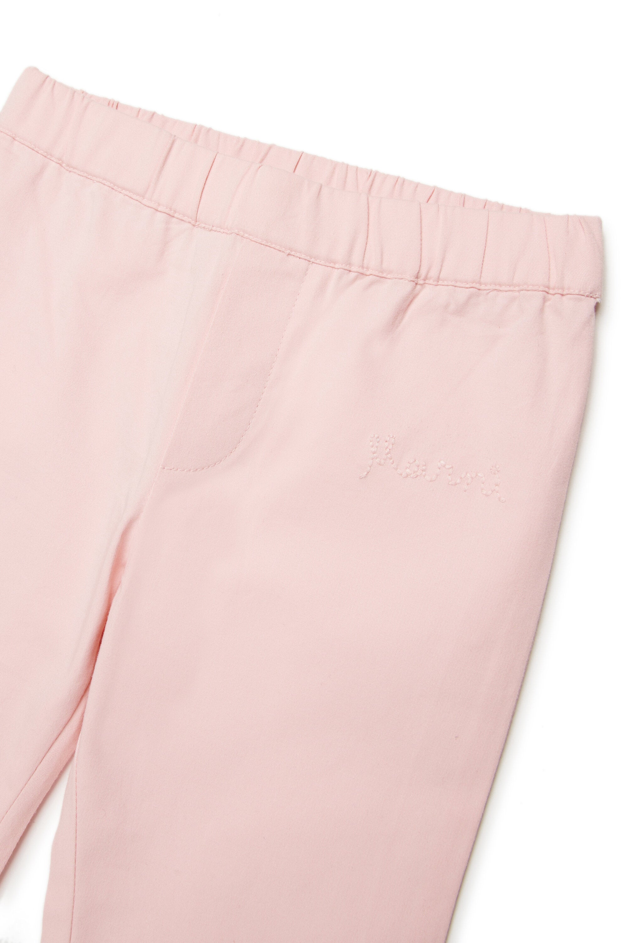 Trousers with ruffle detail