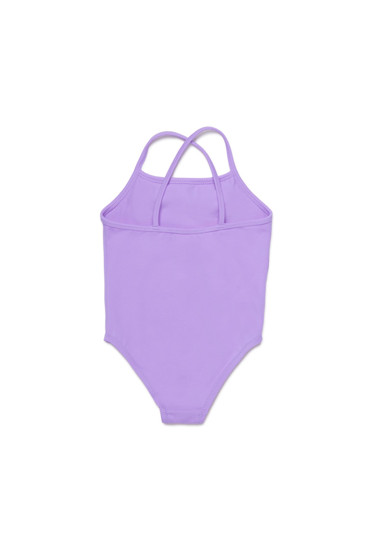 One-piece swimsuit with printed logo