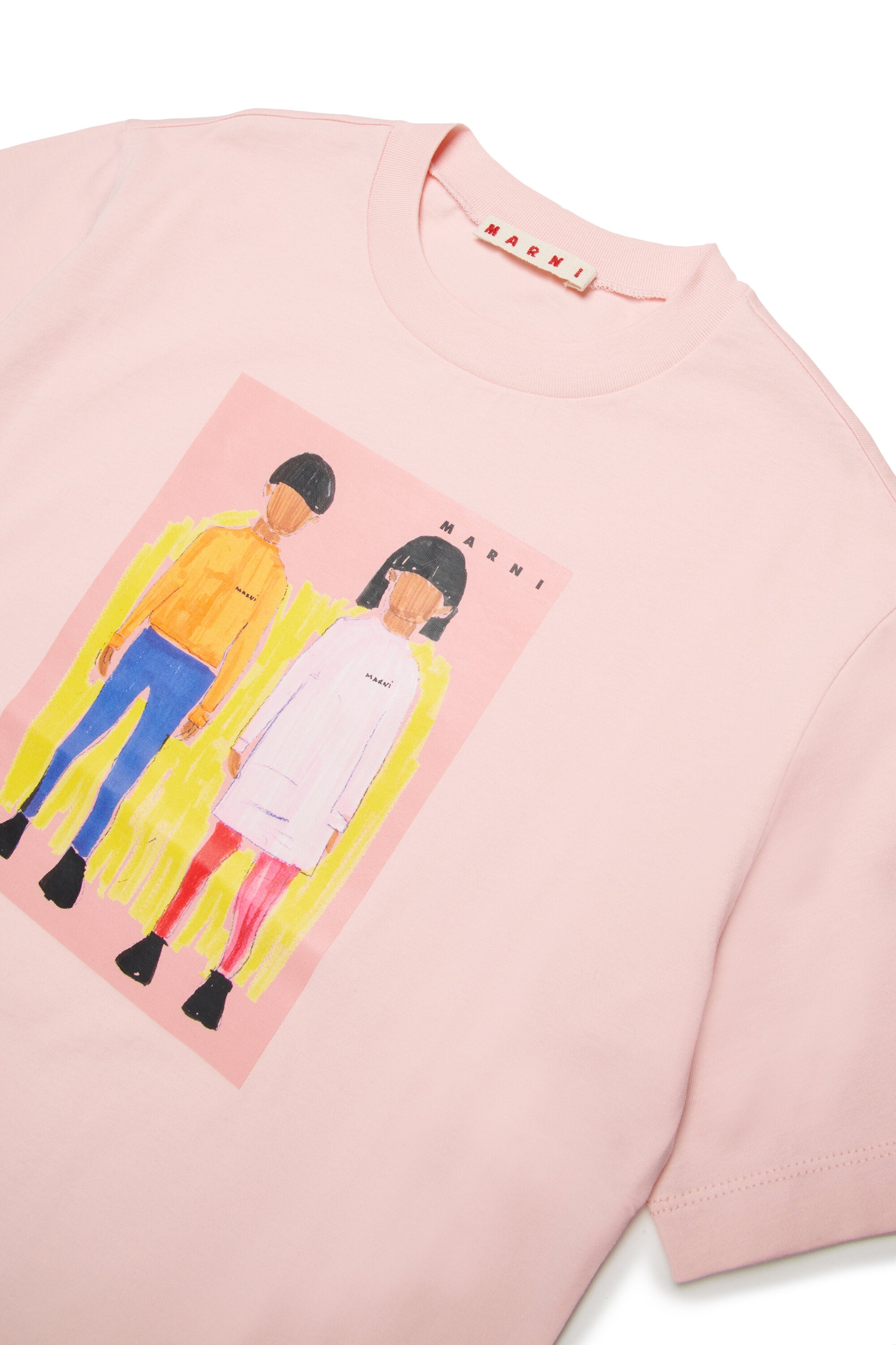 T-shirt with illustrated front print