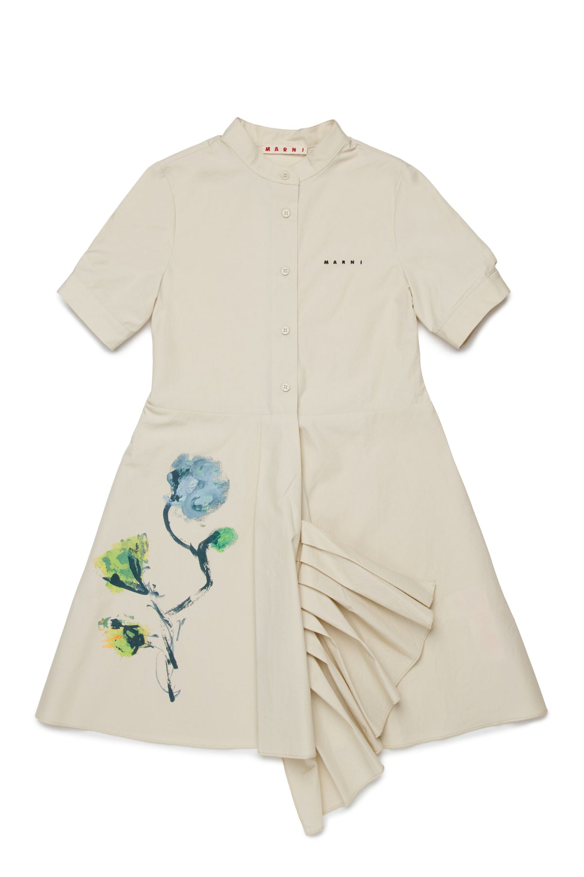 Short dress with floral print