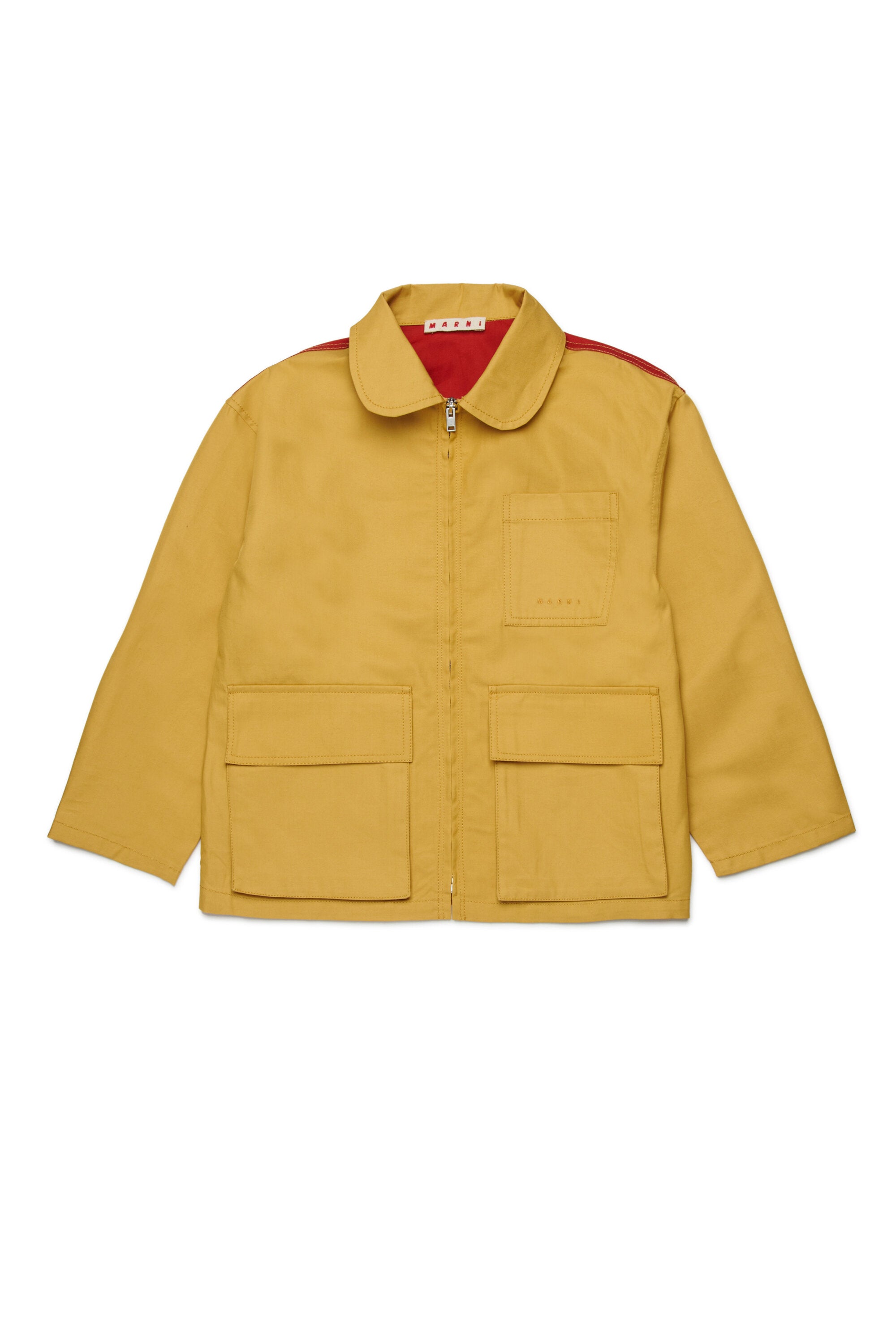 Jacket with printed logo
