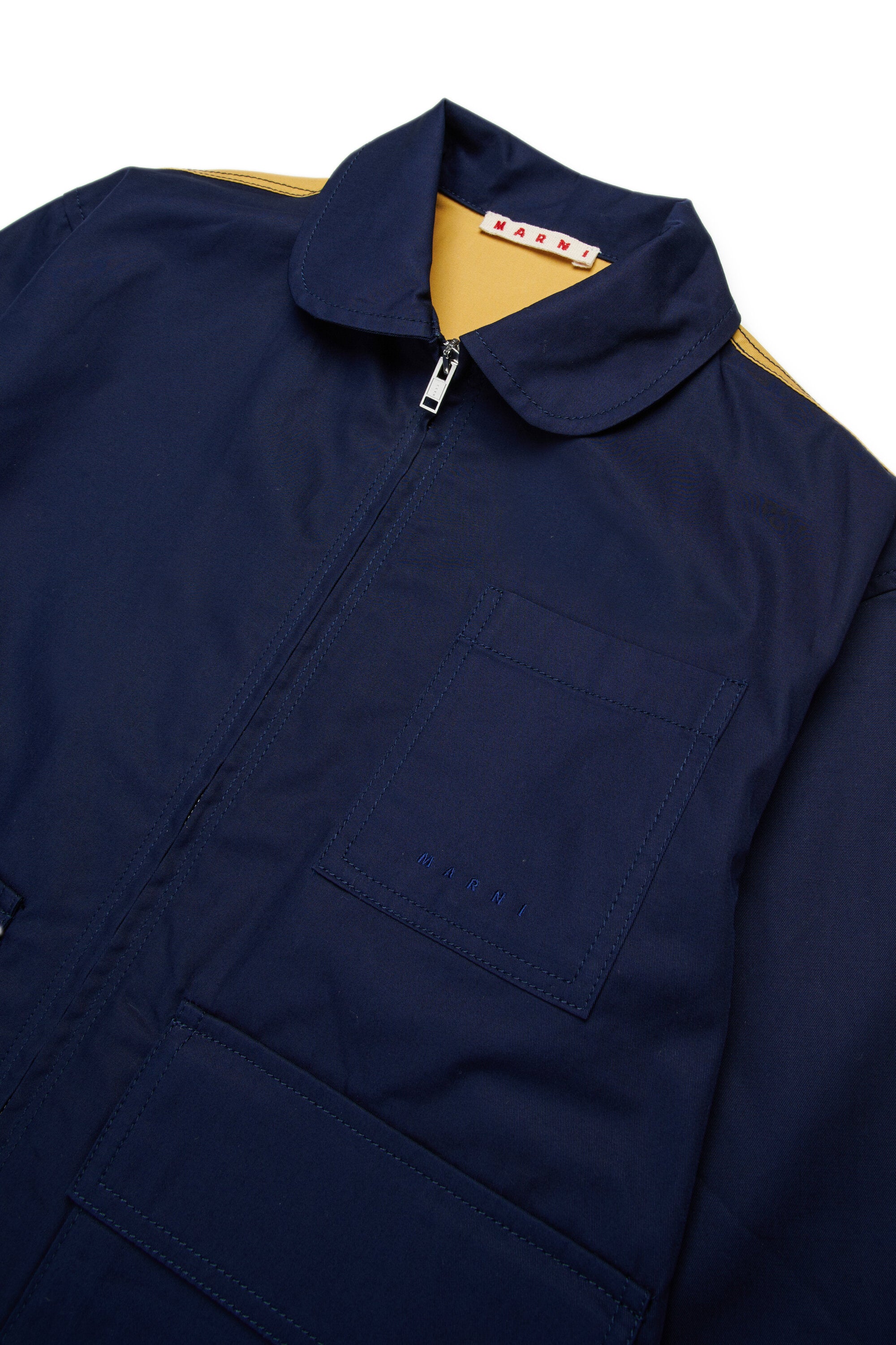 Jacket with printed logo